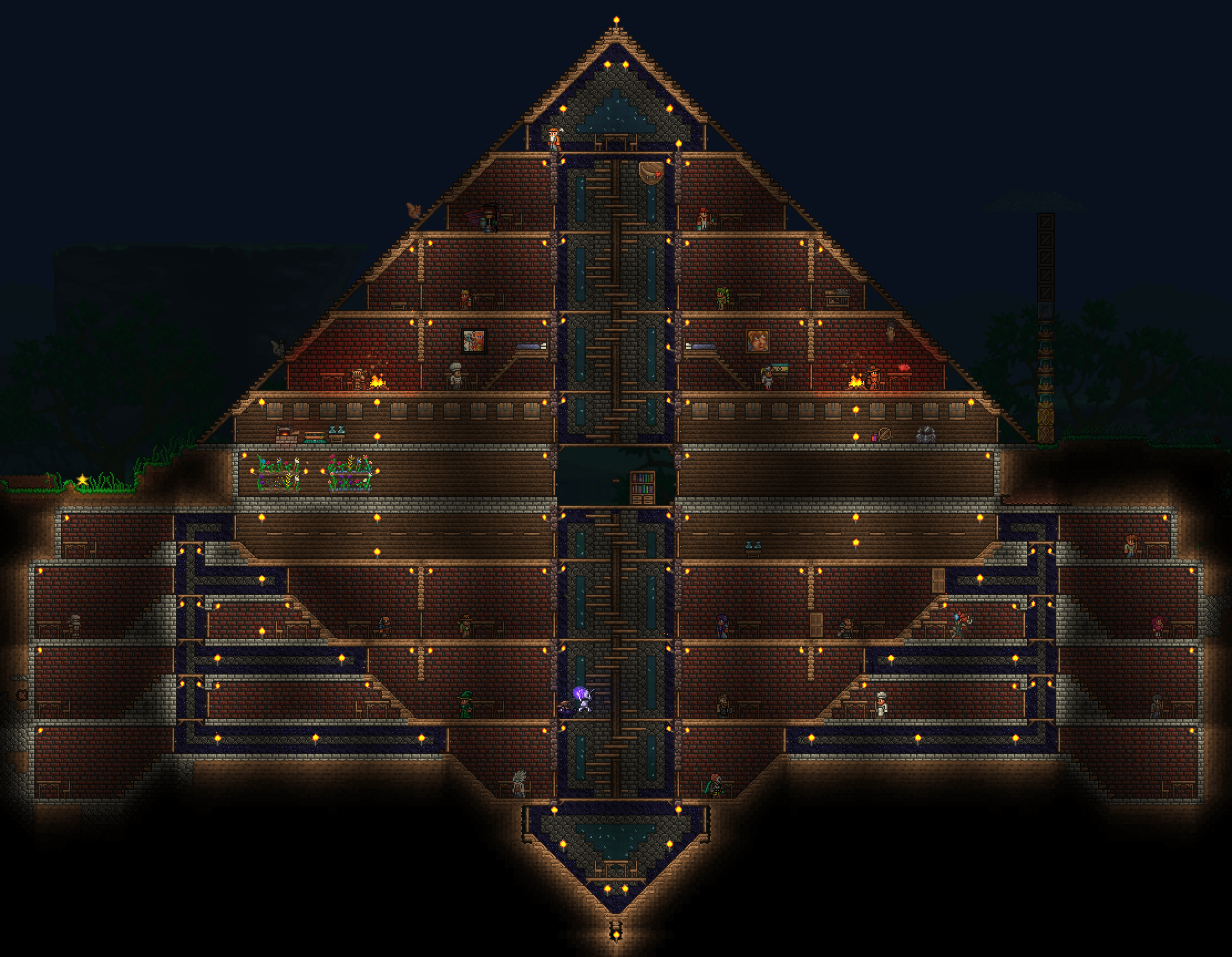 Mirrored Pyramid [WIP] r/Terraria
