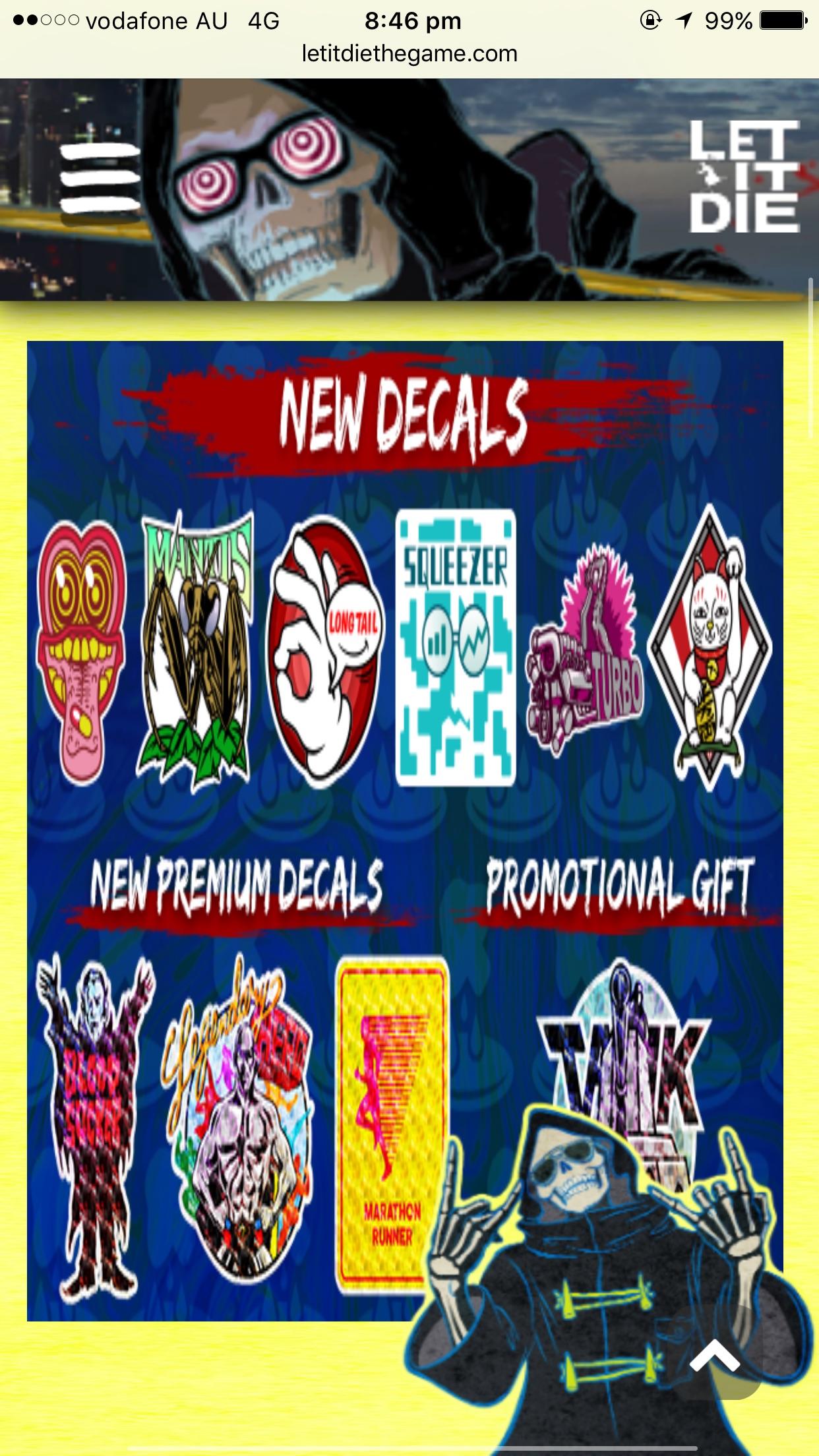 Mushroom Club Event Decalapalooza r/LetItDie