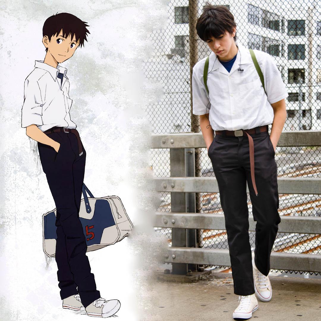 My Shinji school uniform cosplay. Simple design but I tried to make it