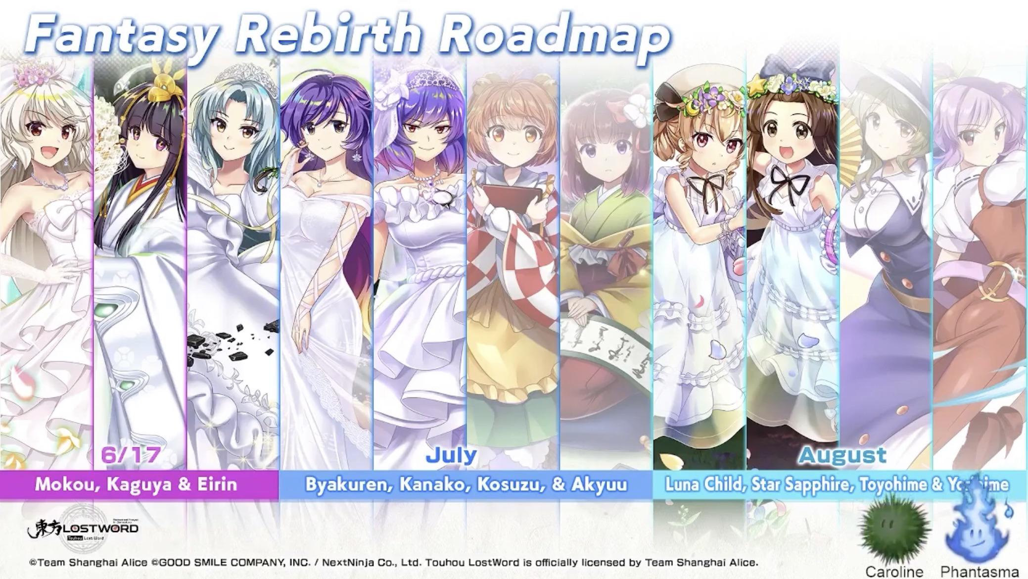 Fantasy Rebirth Roadmap r/touhou_lostword