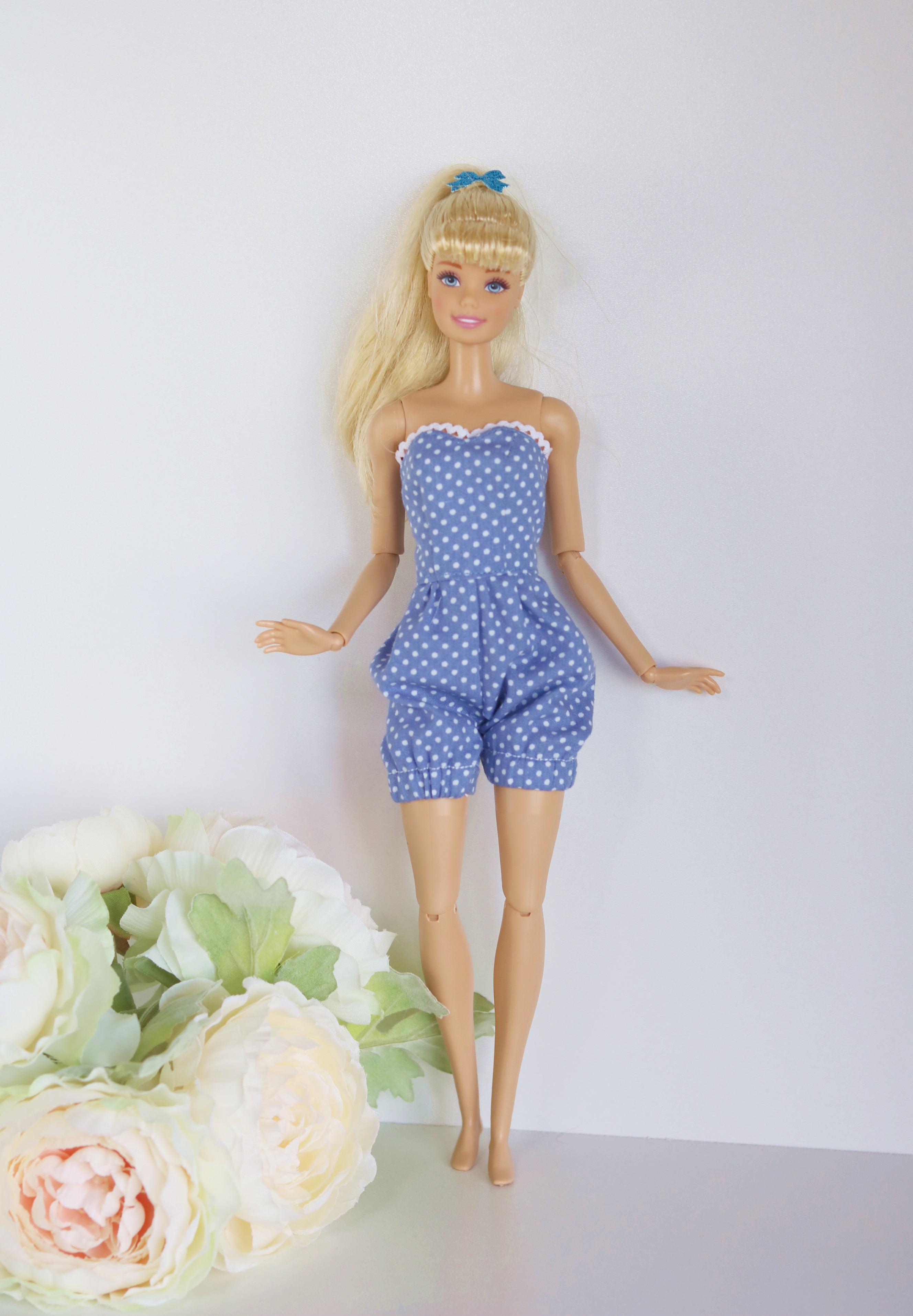 I made this cute jumpsuit for Barbie. Do you like? r/Barbie