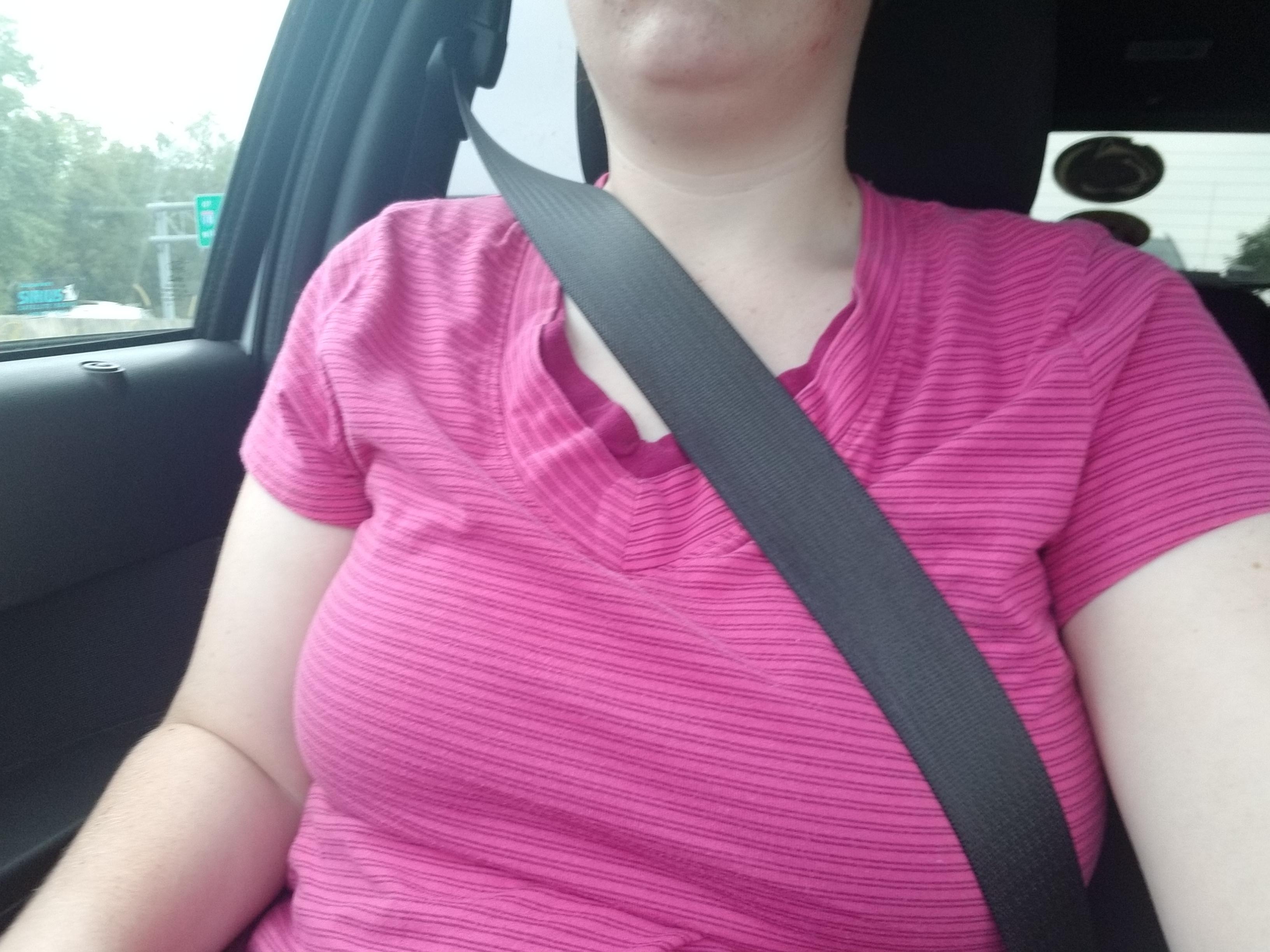 Sigh, I hate driving with a sports bra on. It just migrates up and over