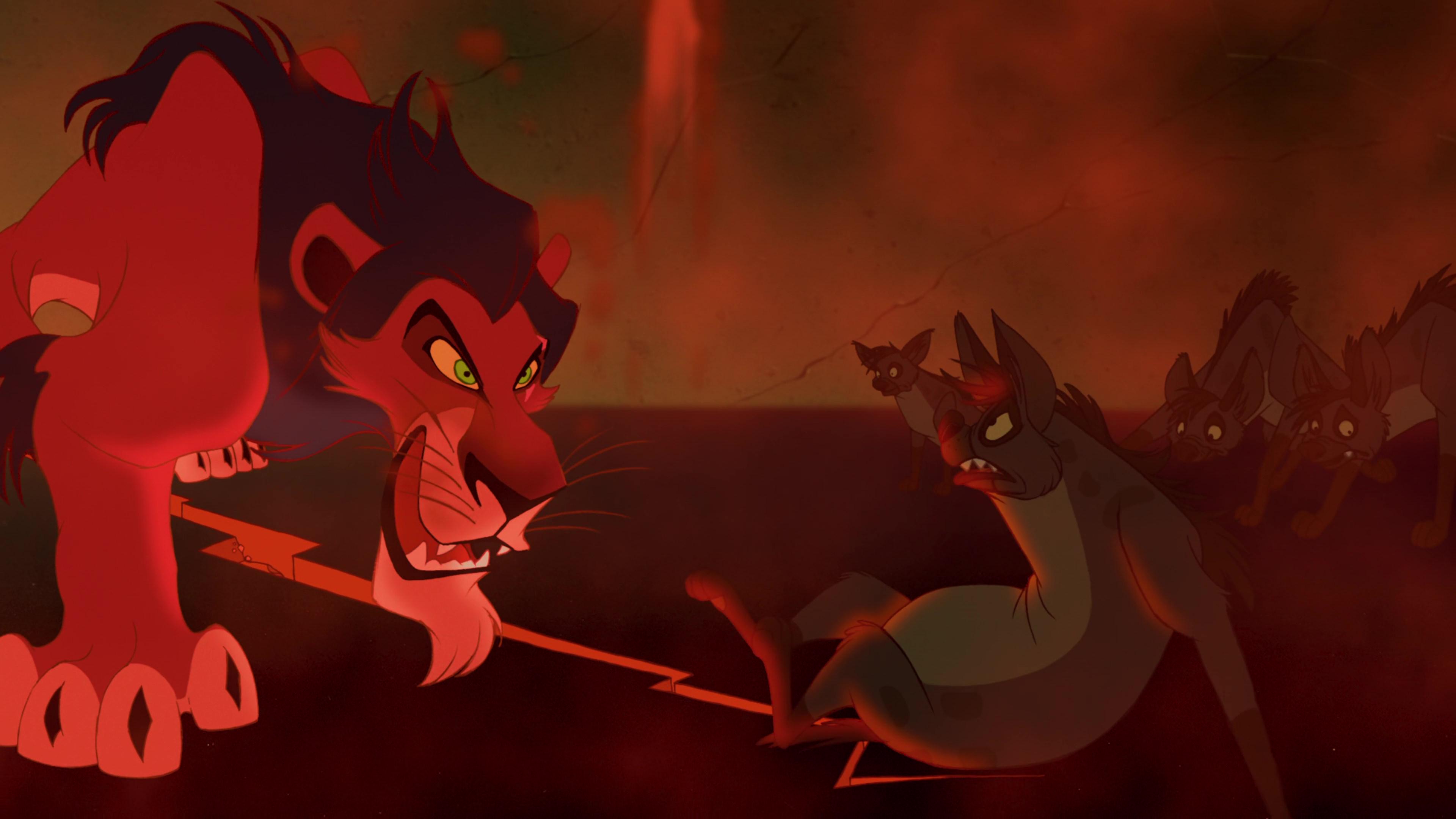 Did Scar really killed this hyena in this scene ? r/lionking