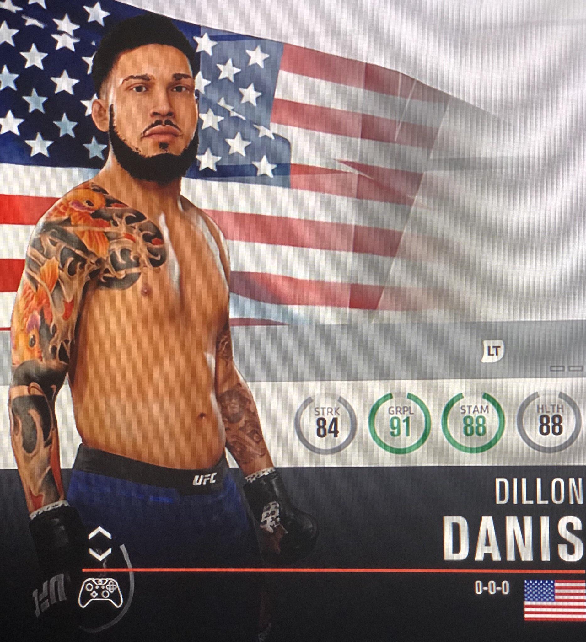Dillon Danis created fighter. r/UFC3