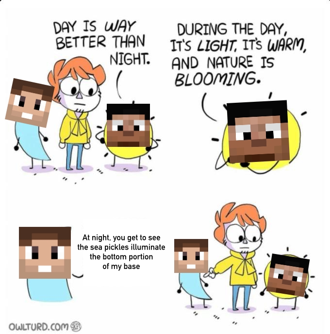 [Day is way better than night comic] Bdubs arguing to impulse why day