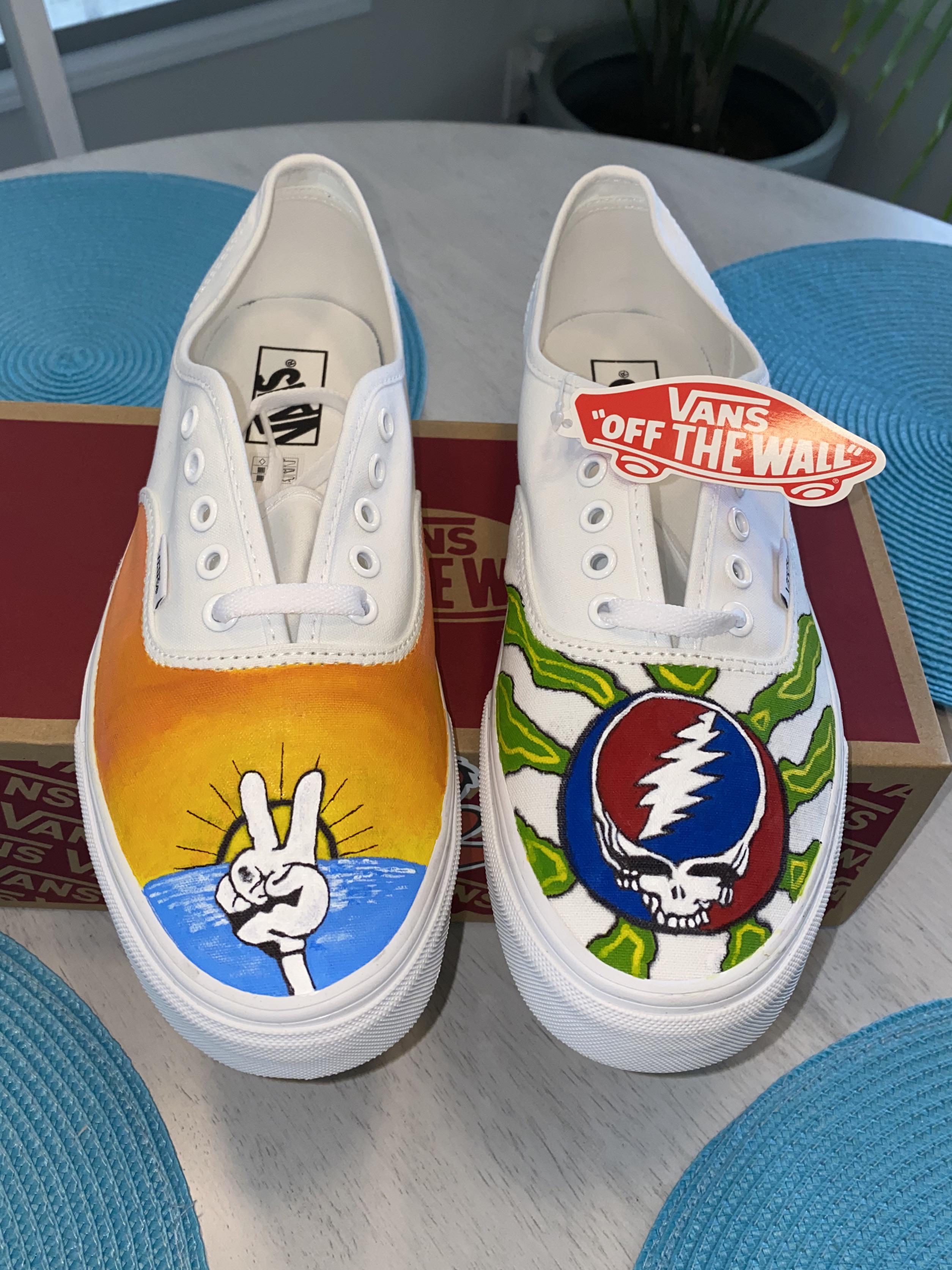 Hand Painted Vans! gratefuldead