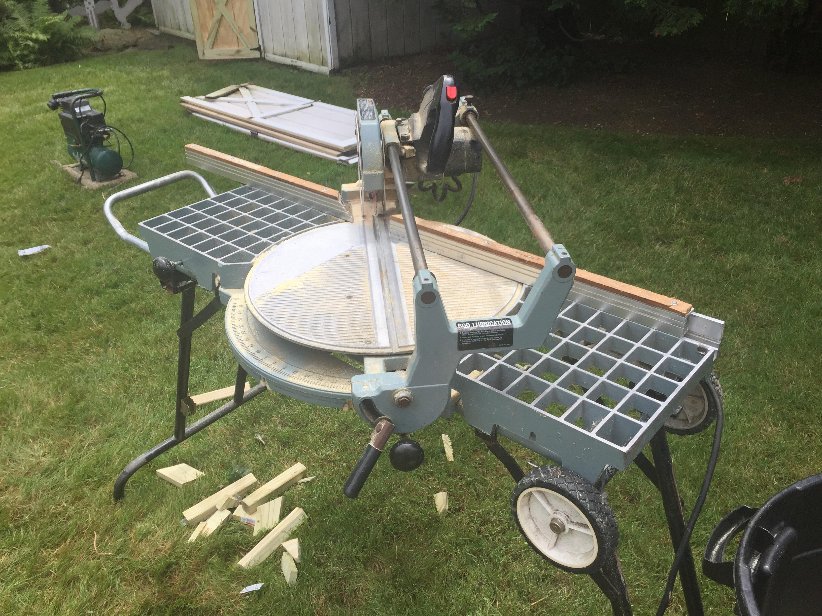 My 1974 Delta SawBuck. The original portable sliding compound saw. r