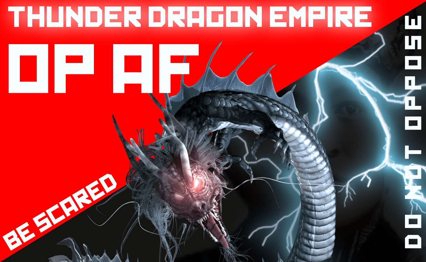 Flag of the thunder dragon empire. I tried to break the boundaries of