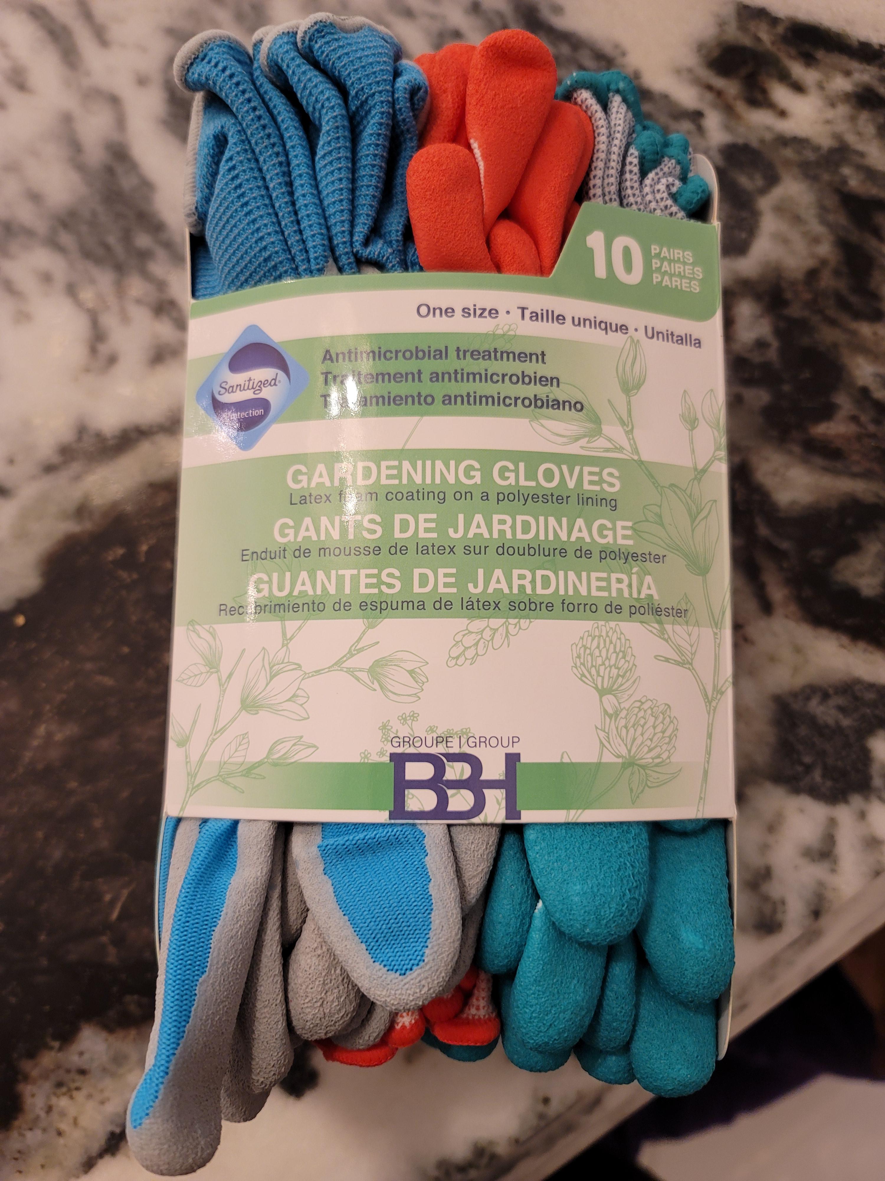 Great deal gardening gloves, 10 pack 9.99 r/Costco