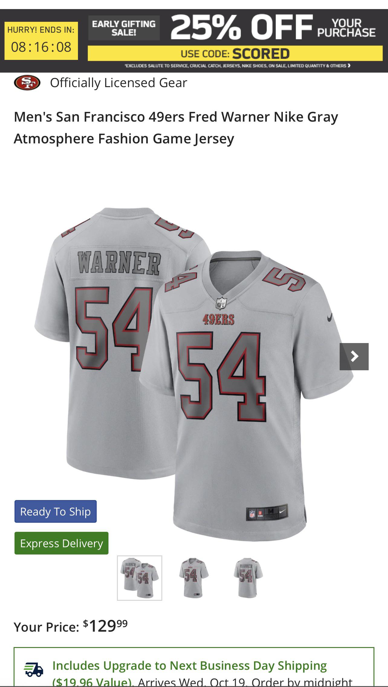 Jersey sizing help r/49ers