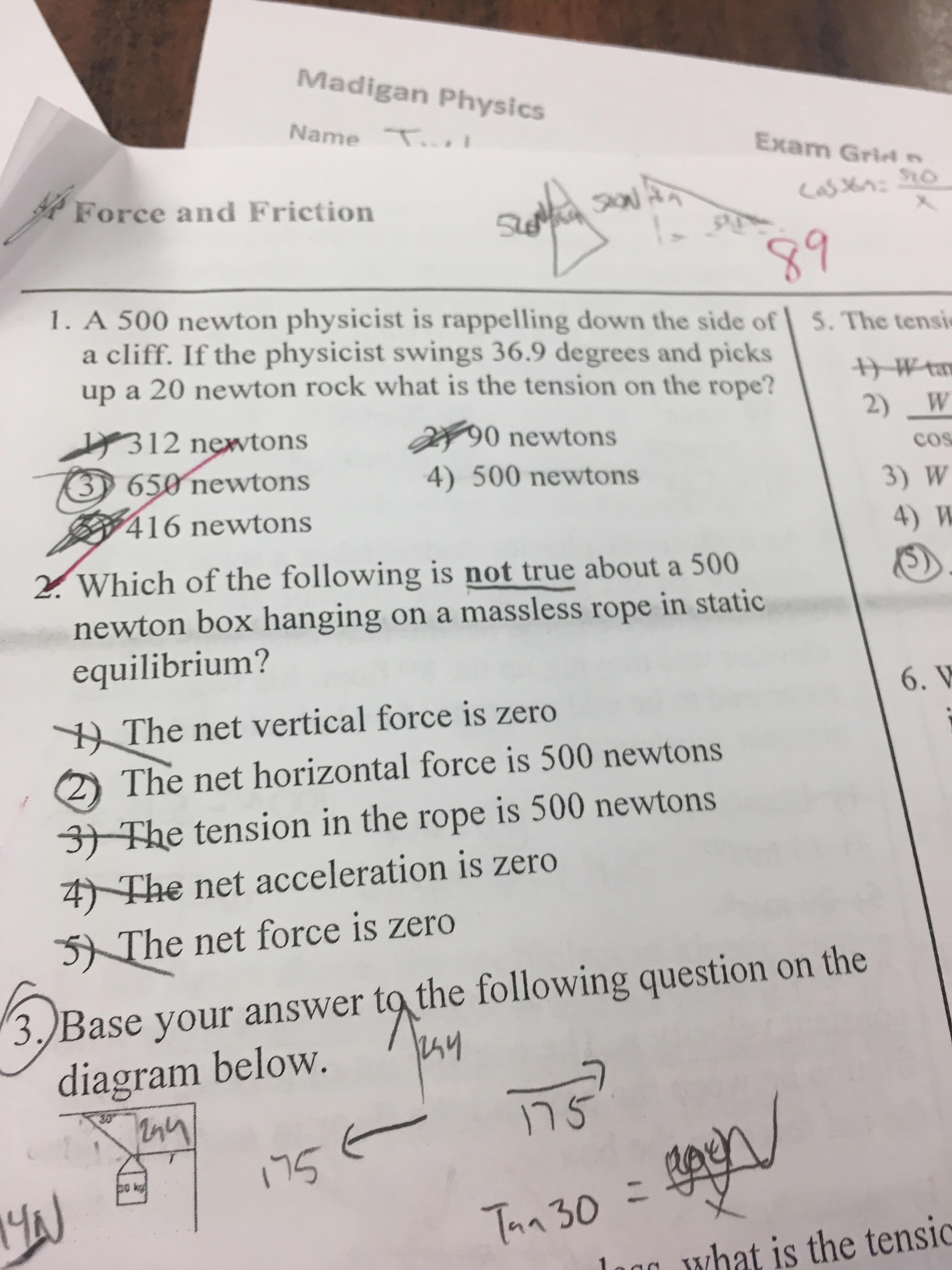 Ap physics question 1. What is the answer? : r/APStudents