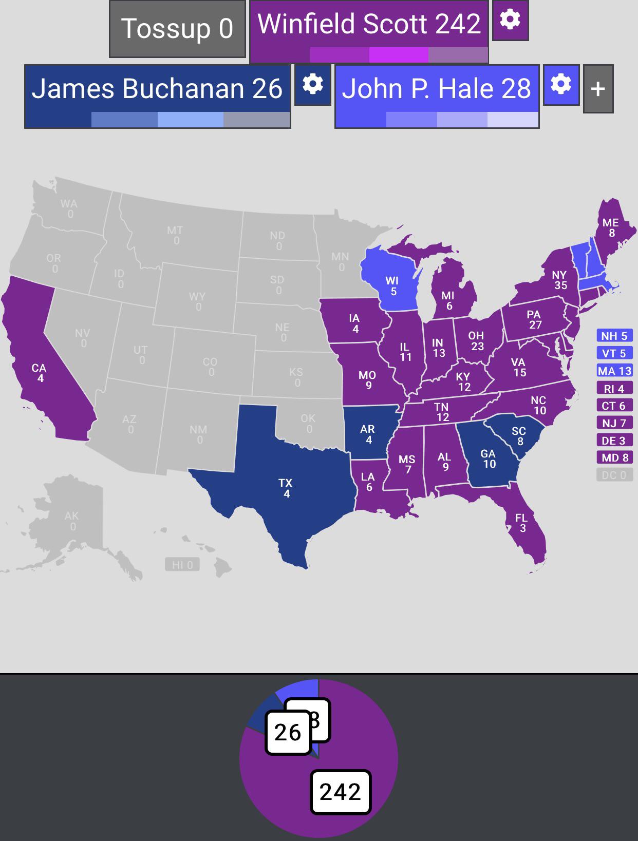 1852 James Buchanan vs Winfield Scott vs John P. Hale results r