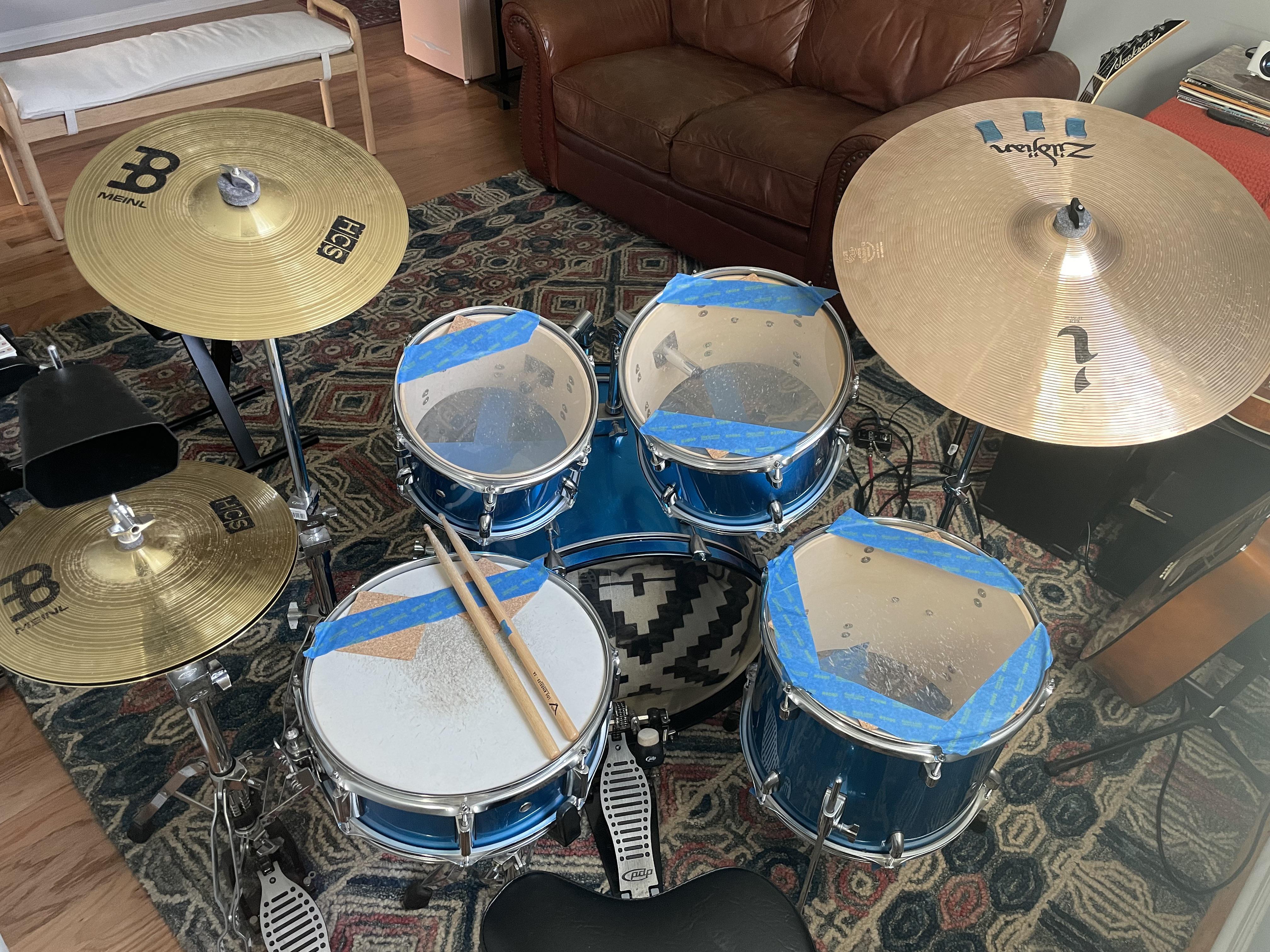 Simon Phillips Cymbal Setup