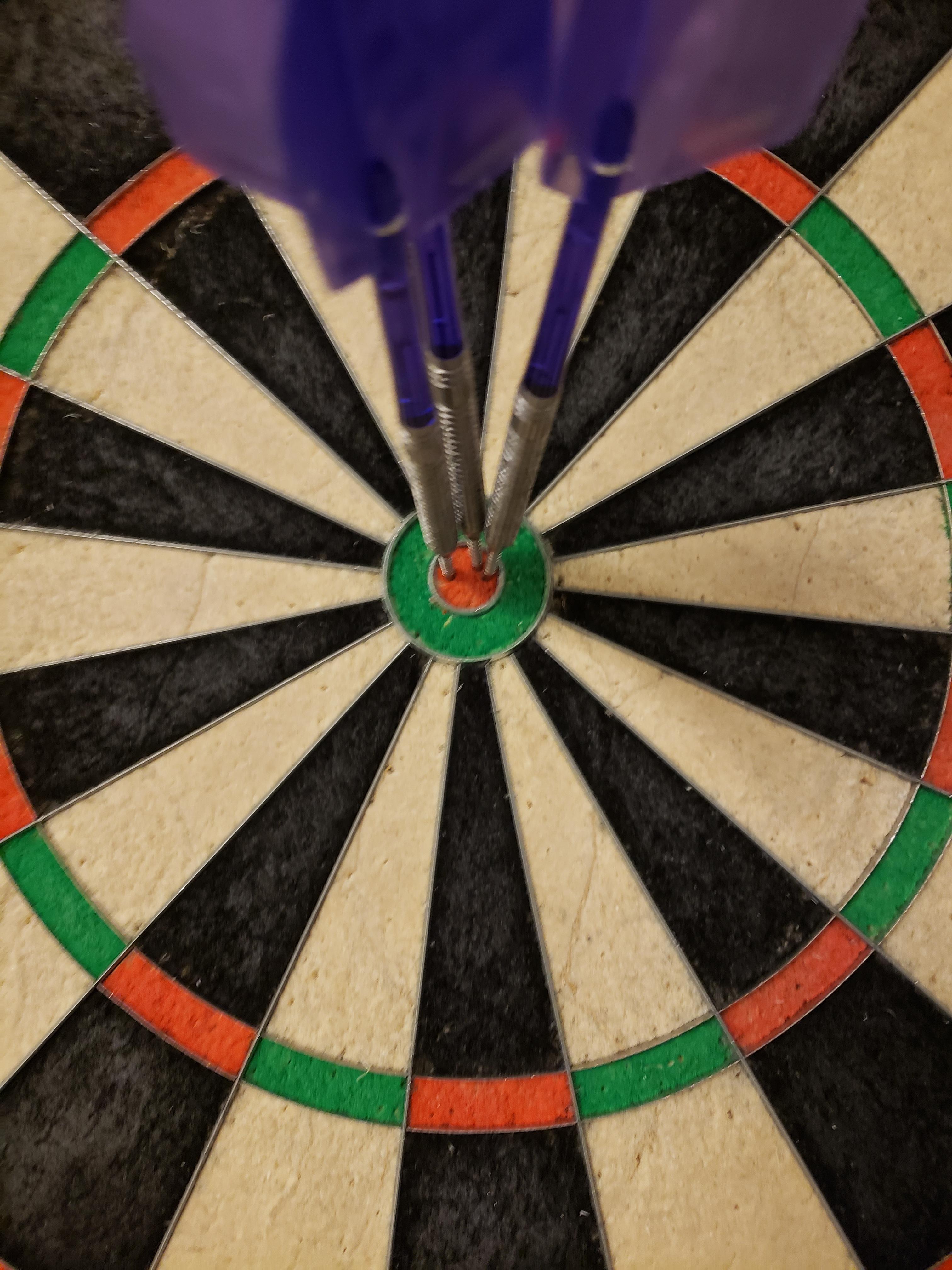 Six bulls to win the leg of cricket. First in a long time. r/Darts