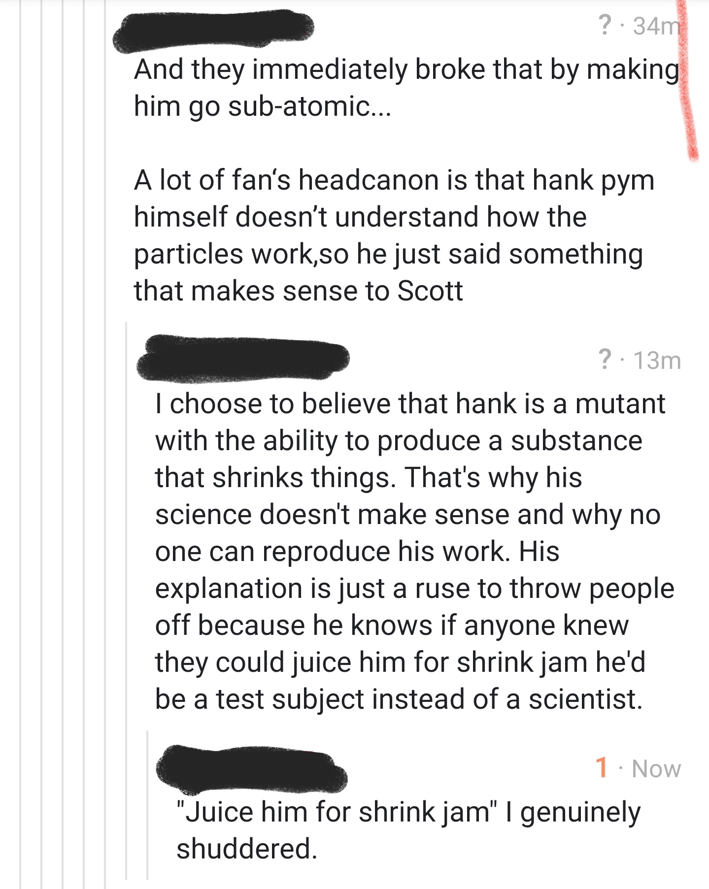 "Juice him for shrink jam" r/BrandNewSentence