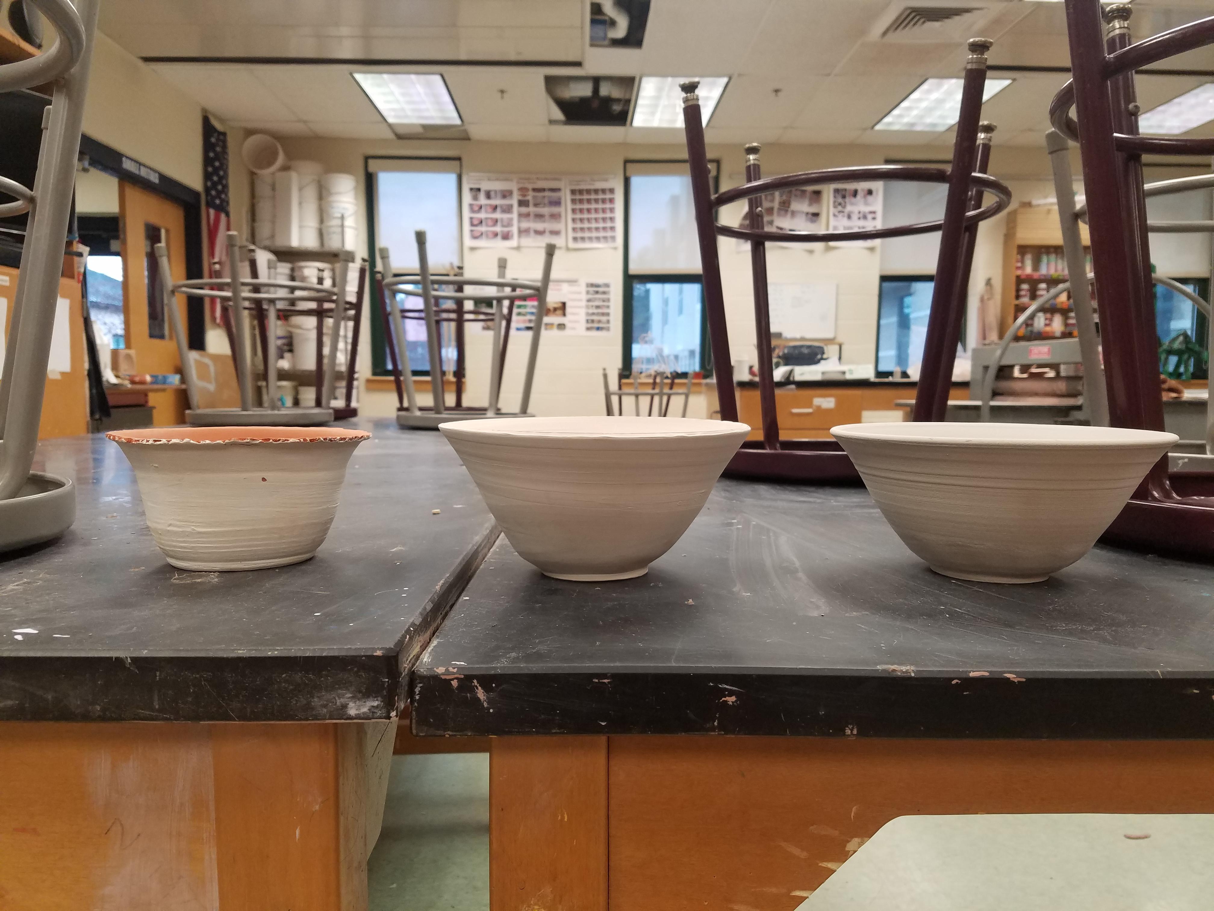 I wanted to show off the evolution of my bowls! Quite the improvement I