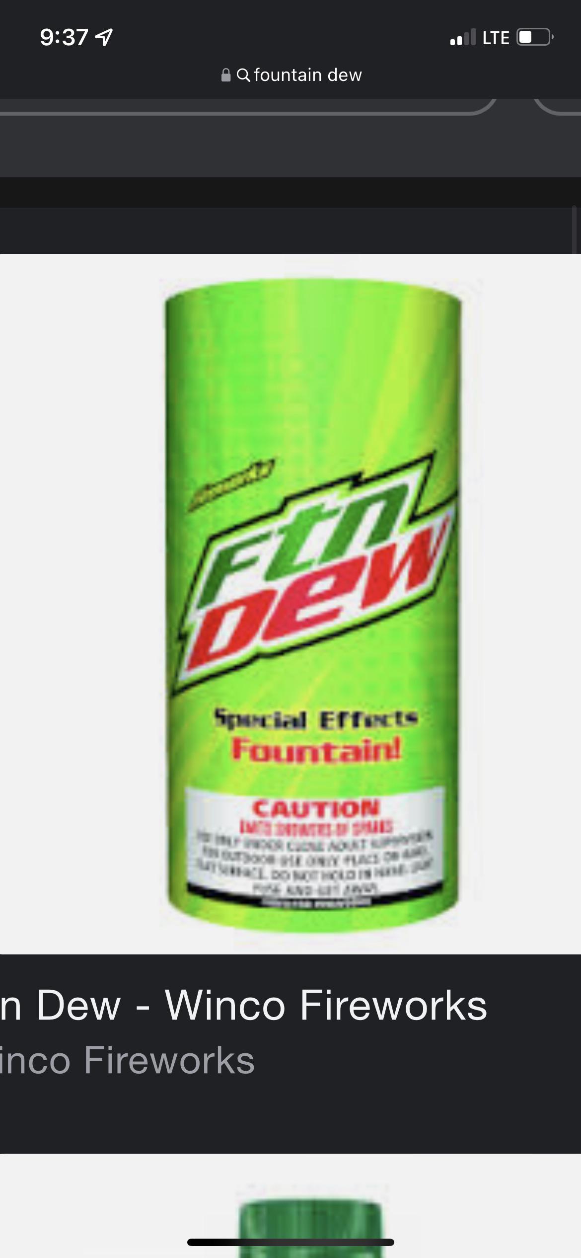 Where do we find the Mountain Dew firework “Fountain dew”?? r/mountaindew