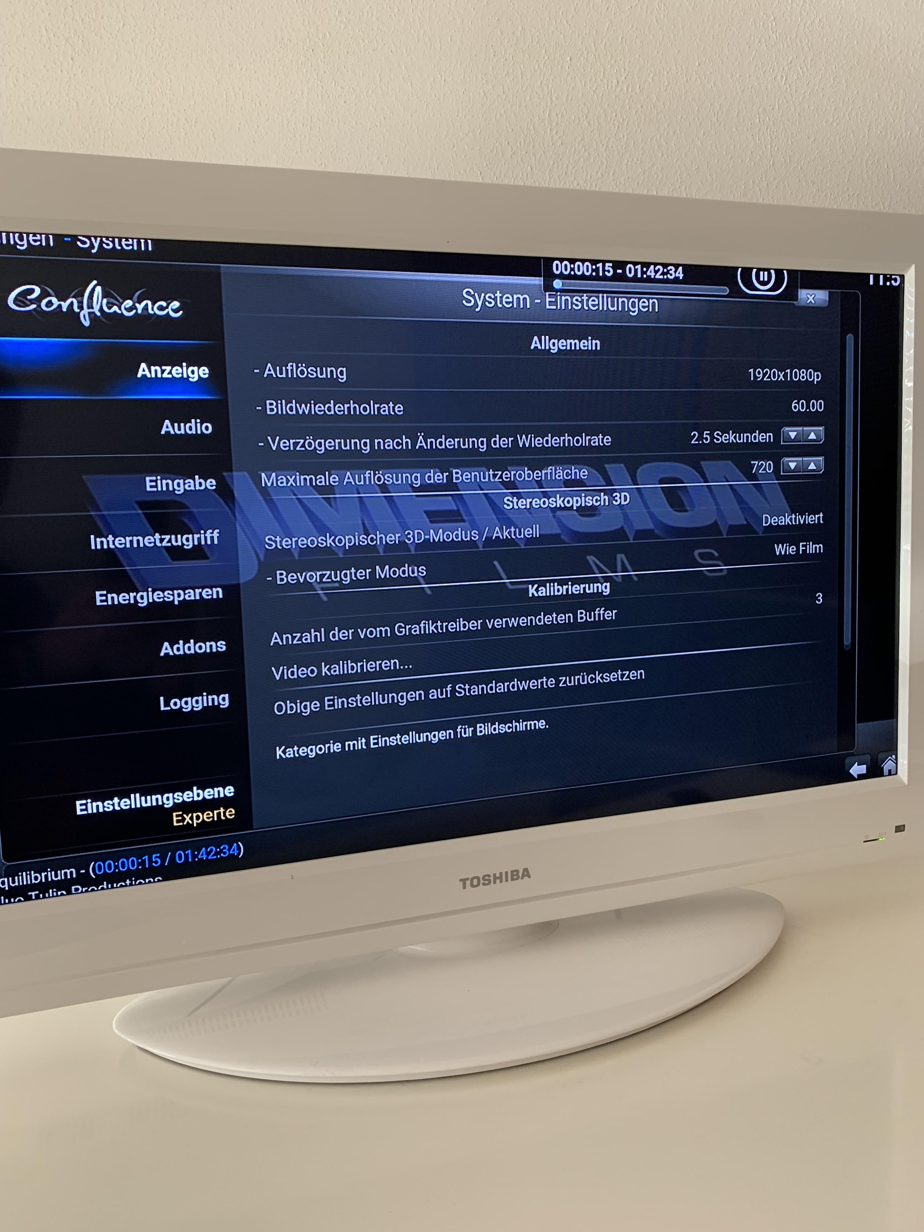 Problems with the Resolution on a Toshiba 32“ HD ready Tv