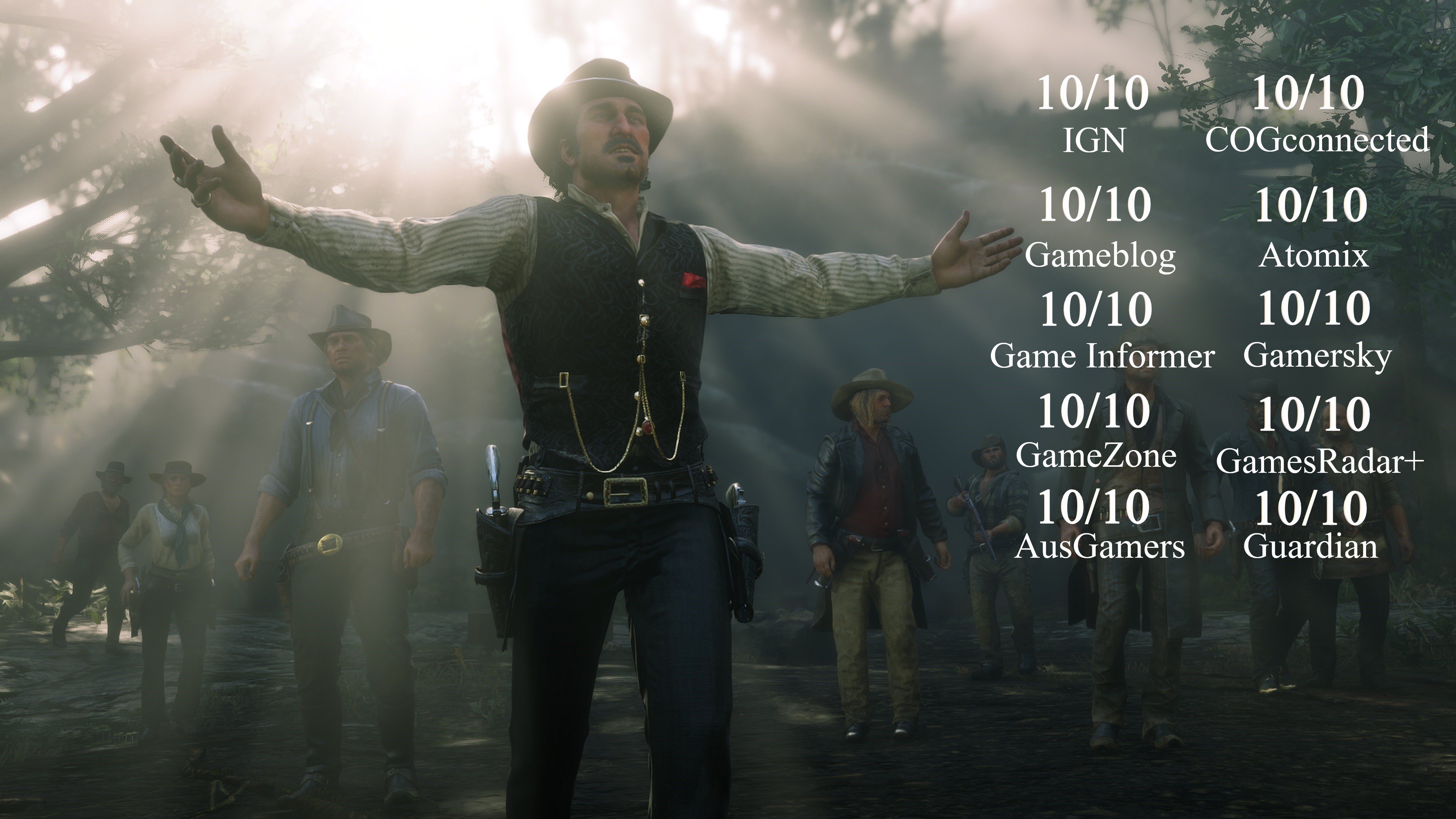A little picture of Red Dead Redemption 2 reviews so far