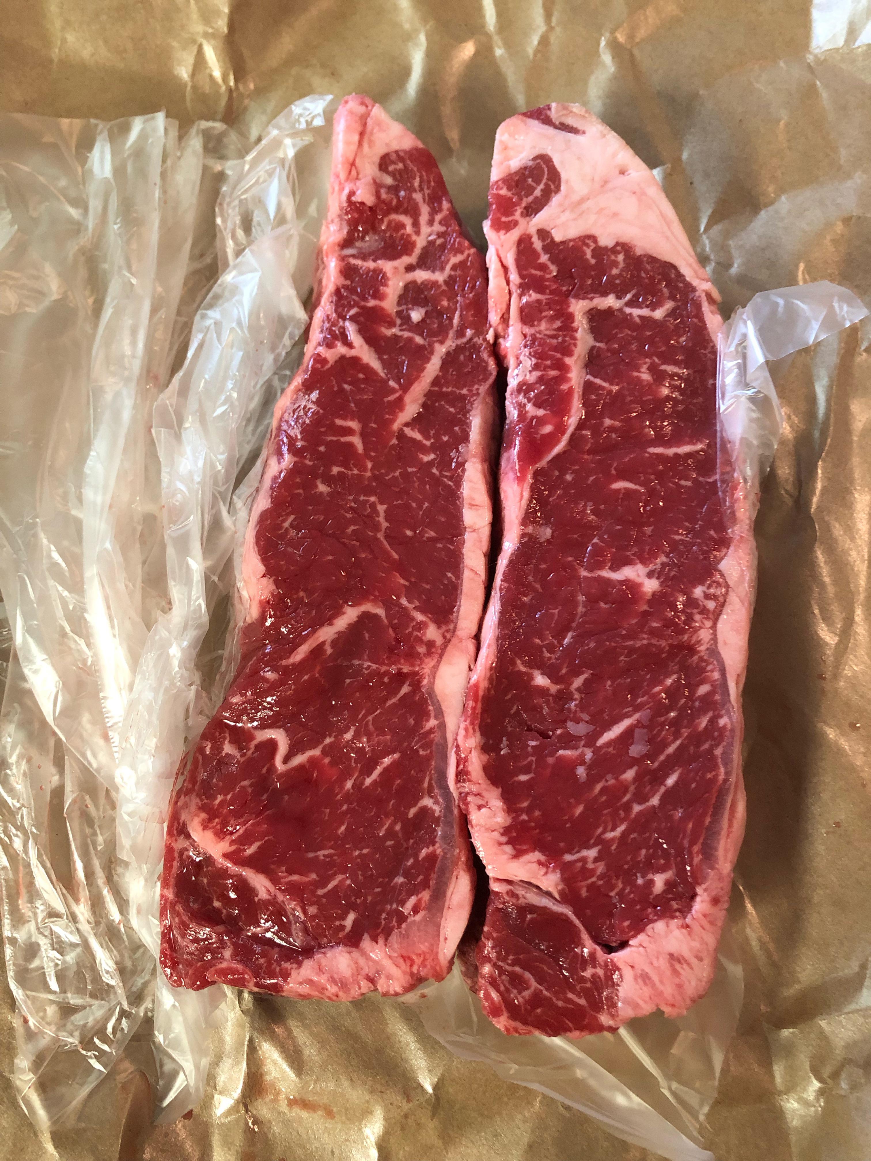 Looking to age these 1.5 lb NY Strips with salt in fridge and then