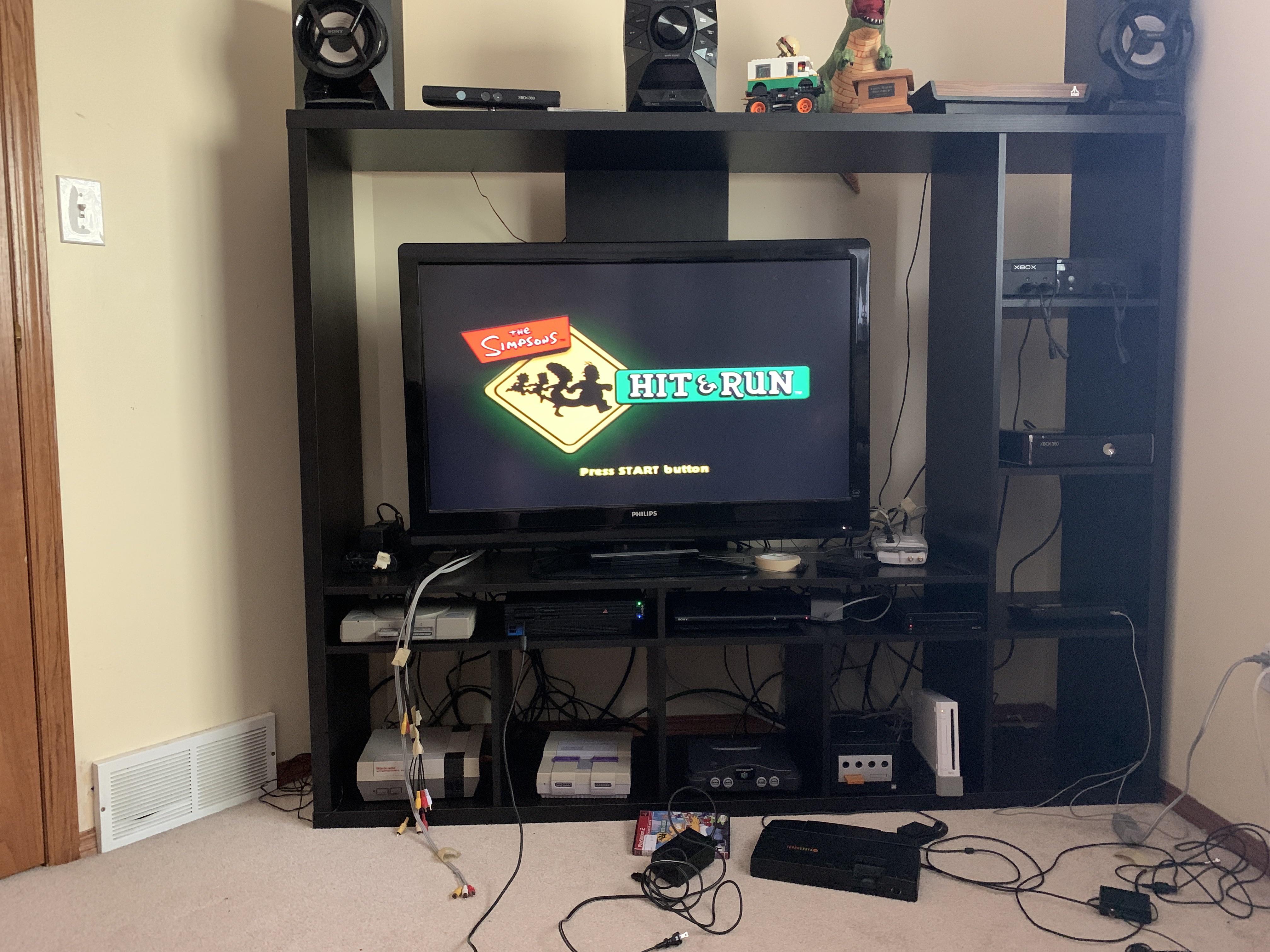 Built my entertainment centre today I’m so happy that I finally have a