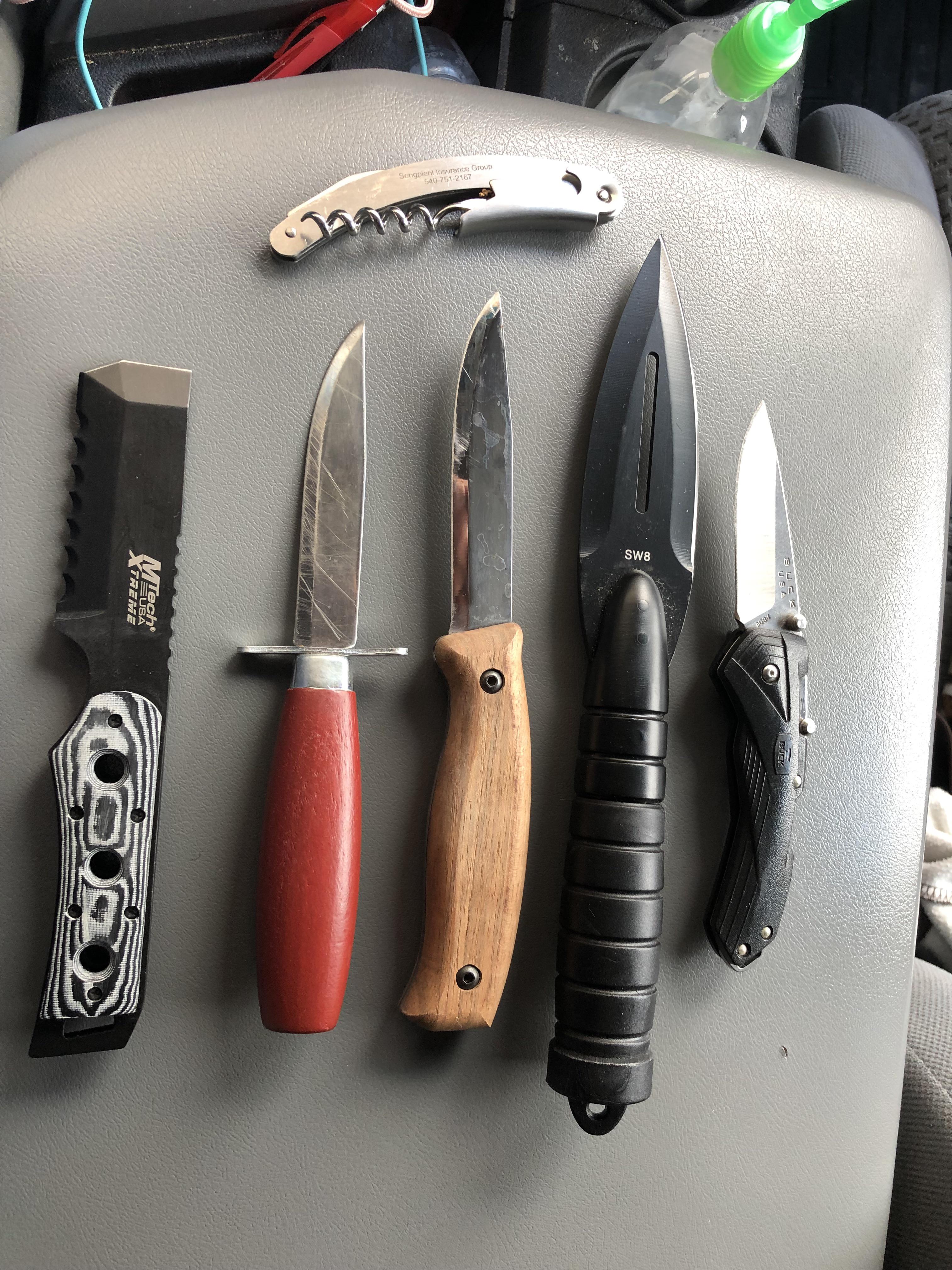 Truck knifes (front seat only) r/knives