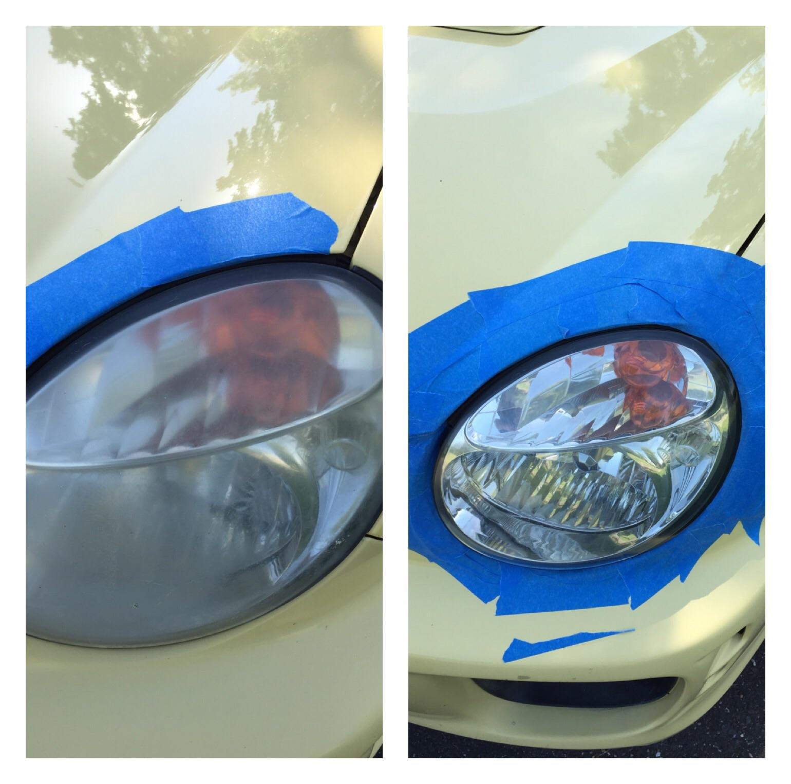 Tried Mothers Headlight Restoration kit worked pretty well! r/WRX