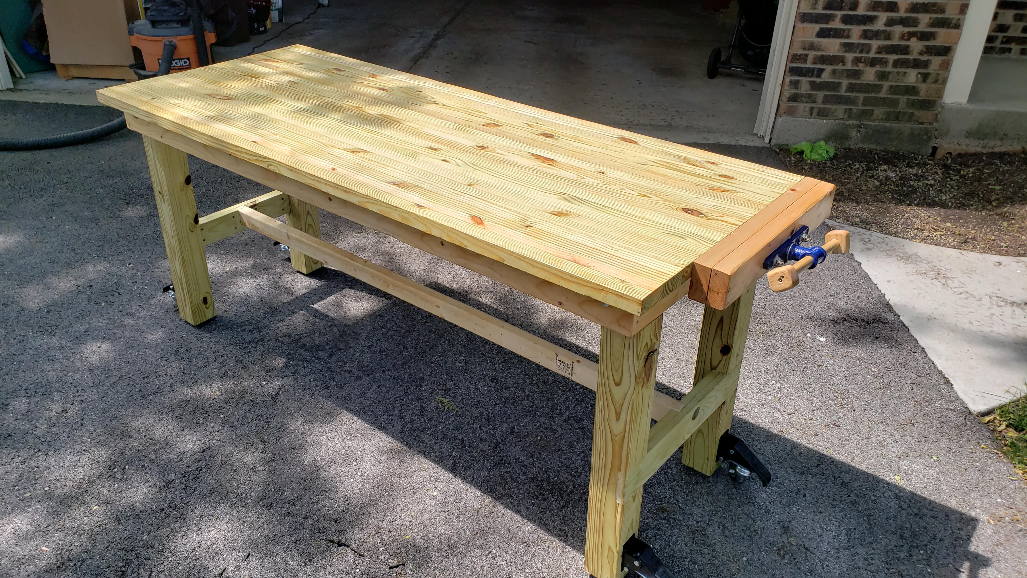 Built a Folding Workbench r/woodworking
