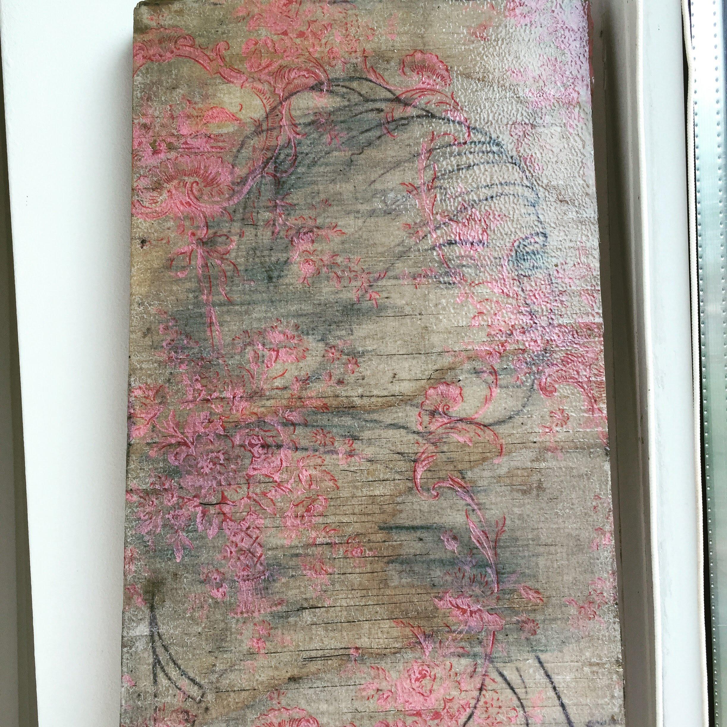 Wood, transfer print, lacker, transfer wallpaper. r/Transgenderart