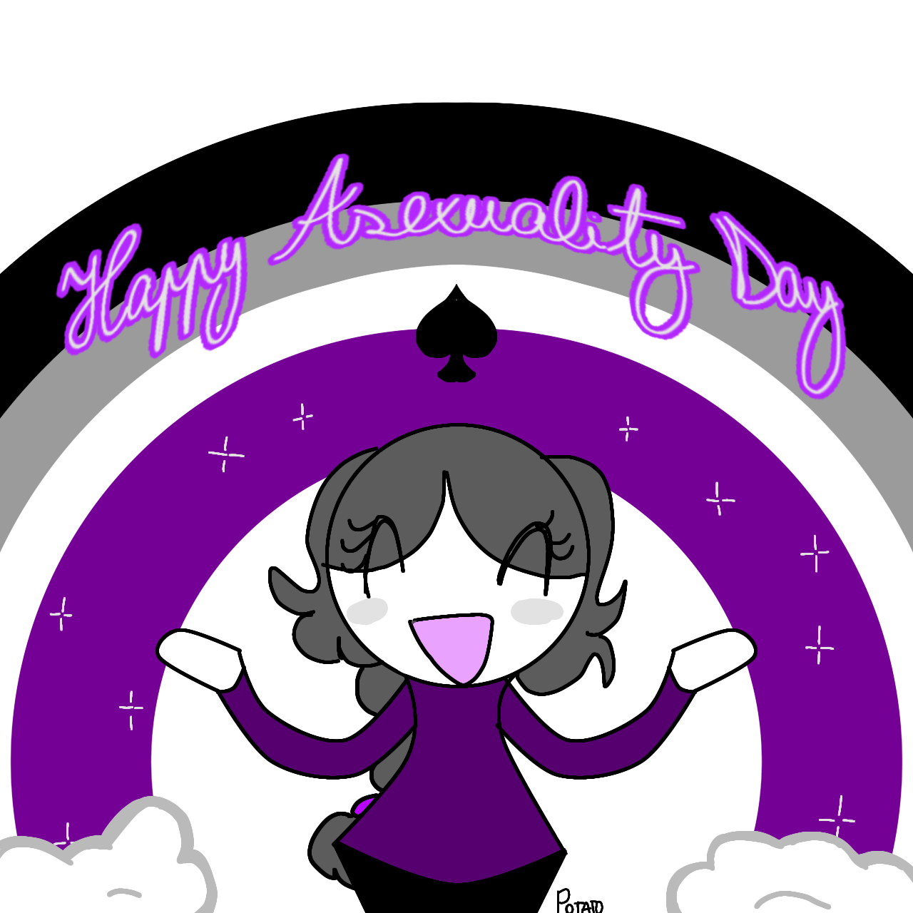 HAPPY ASEXUALITY DAY EVERYONE!!! 🖤🩶🤍💜 r/asexuality