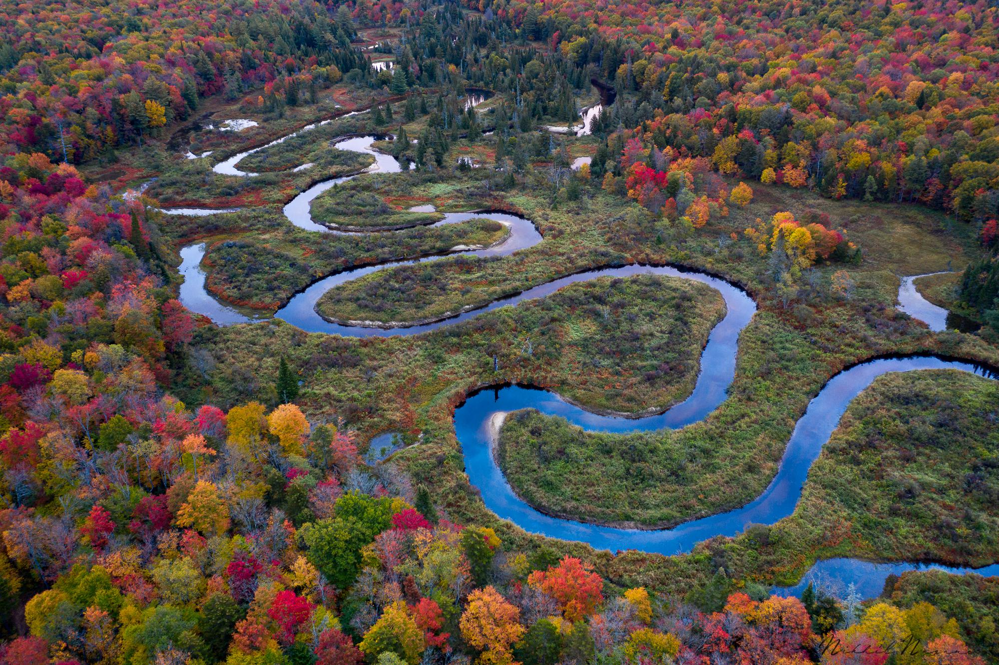 Interesting Photo of the Day Winding Moose River