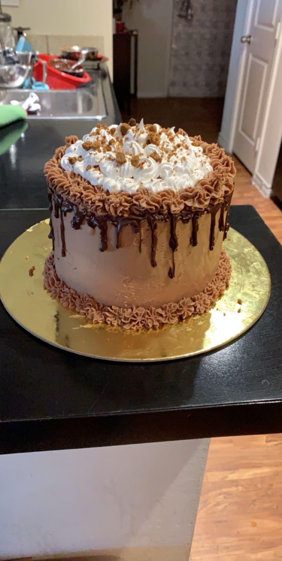 Gluten free s’mores cake...the only gluten free baked good I made for
