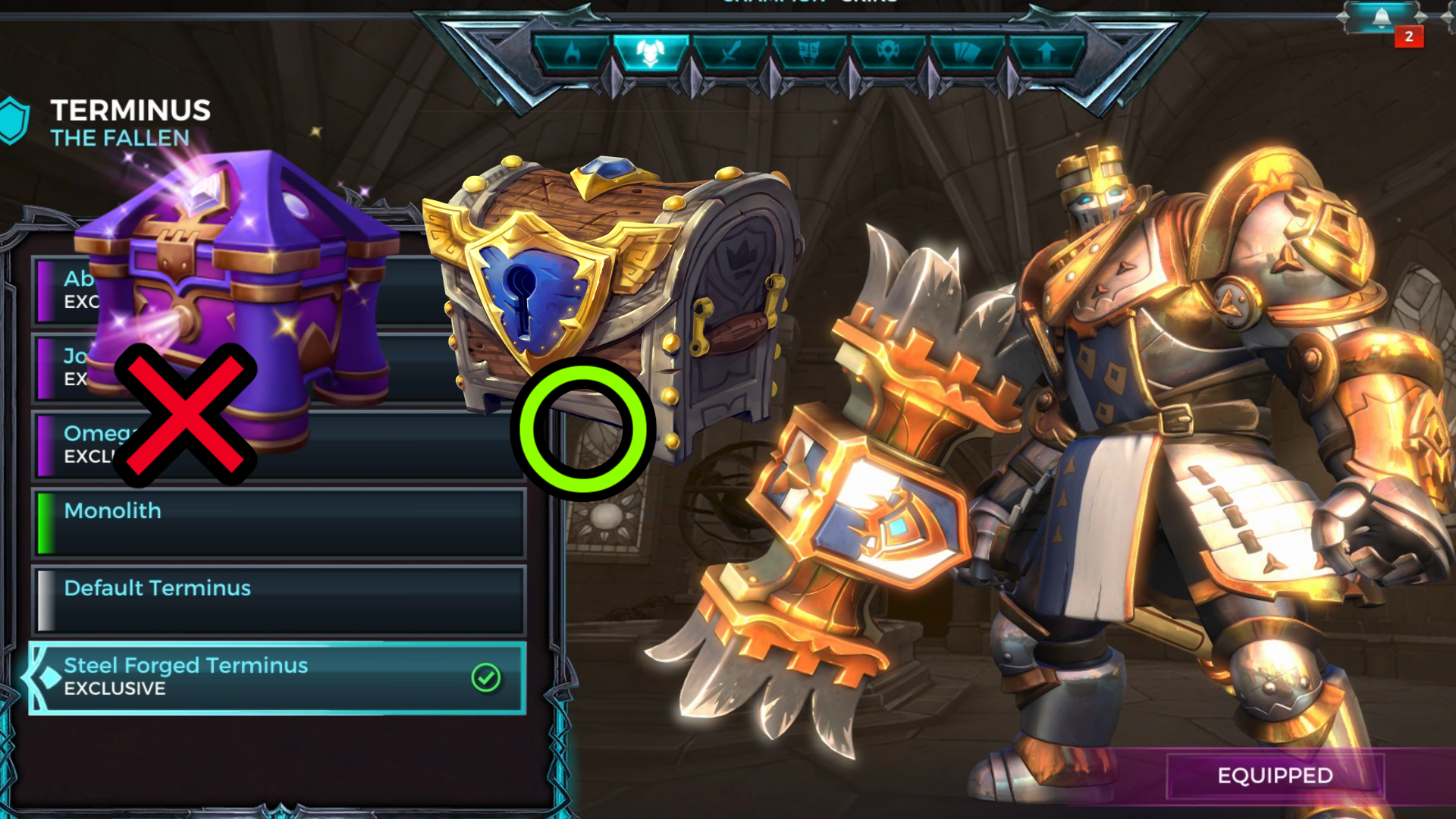 Petition Make Steel Terminus also available from Diamond Chest