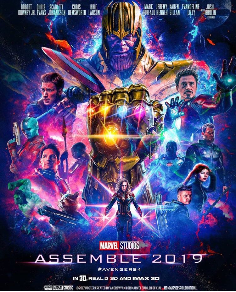Fanmade poster for Avengers 4. r/Marvel