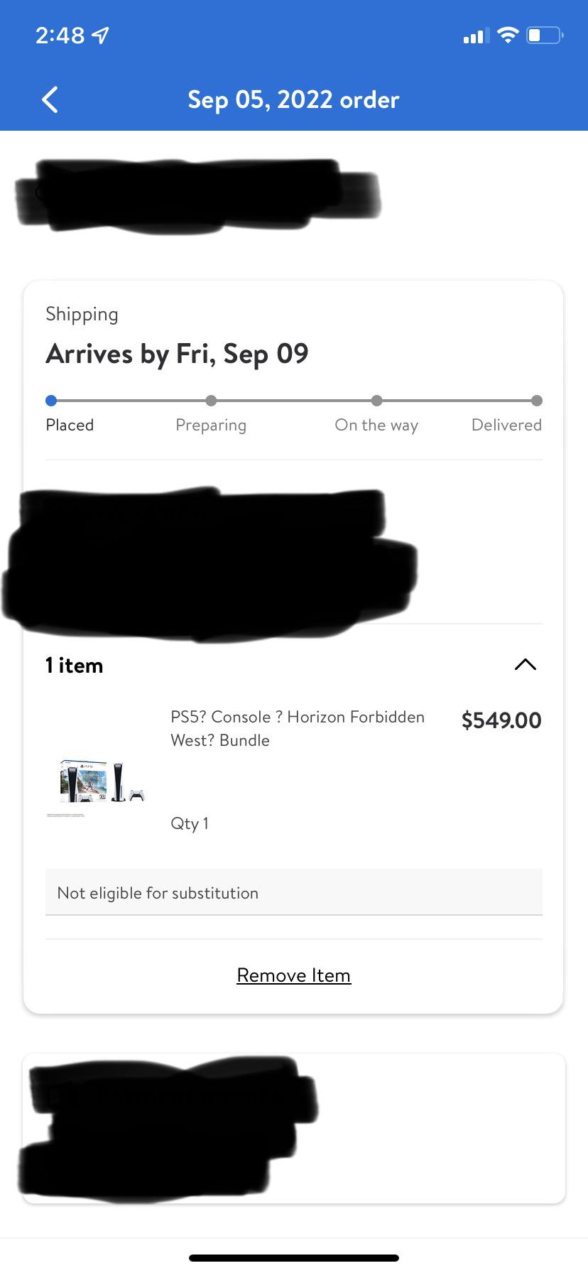 Got my ps5 from walmart r/PS5restock