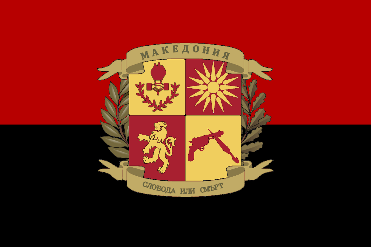 Macedonian Flag if it got independence after First Balkan War. r