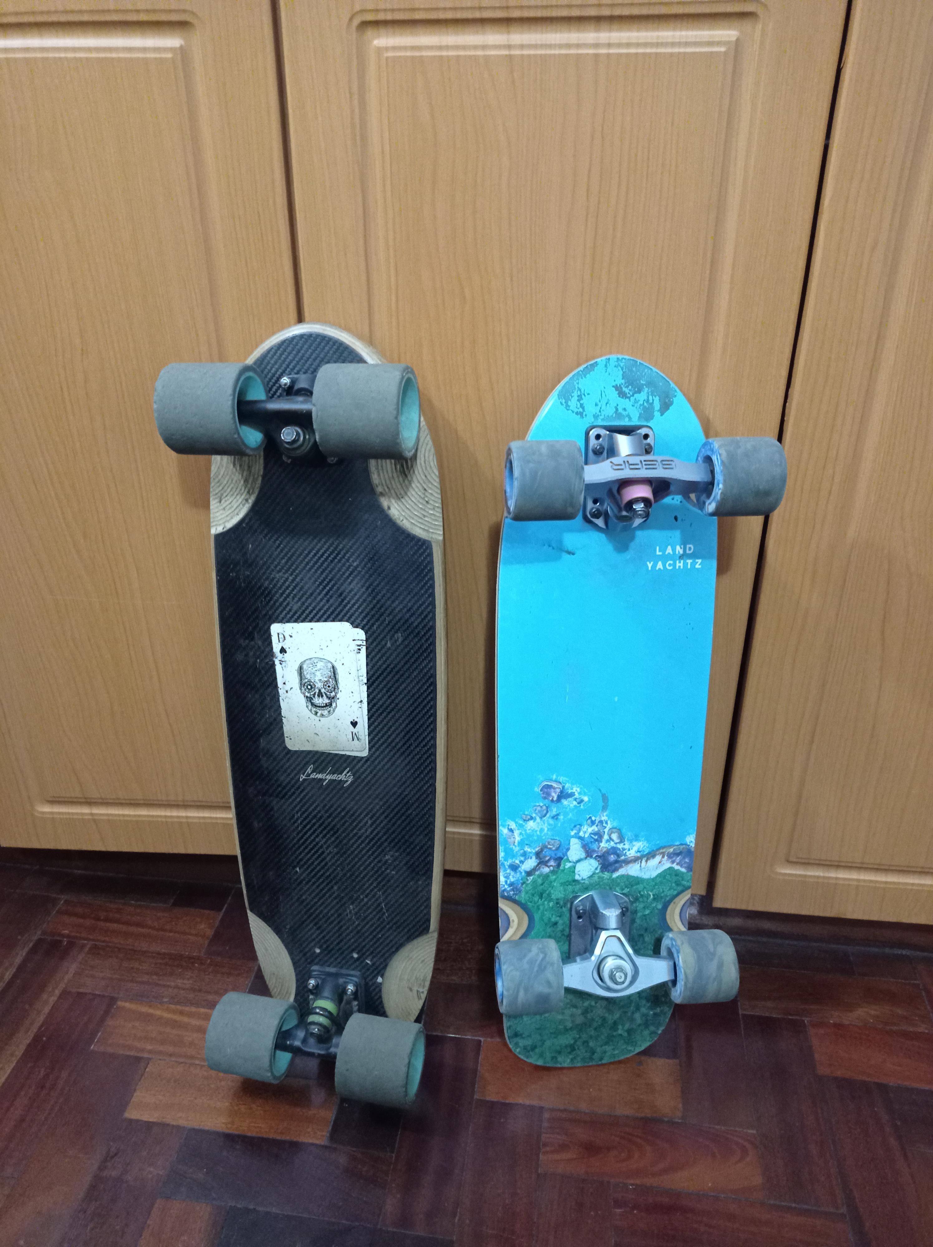 Just picked up these two Landyachtz boards for cruising. Can't wait to