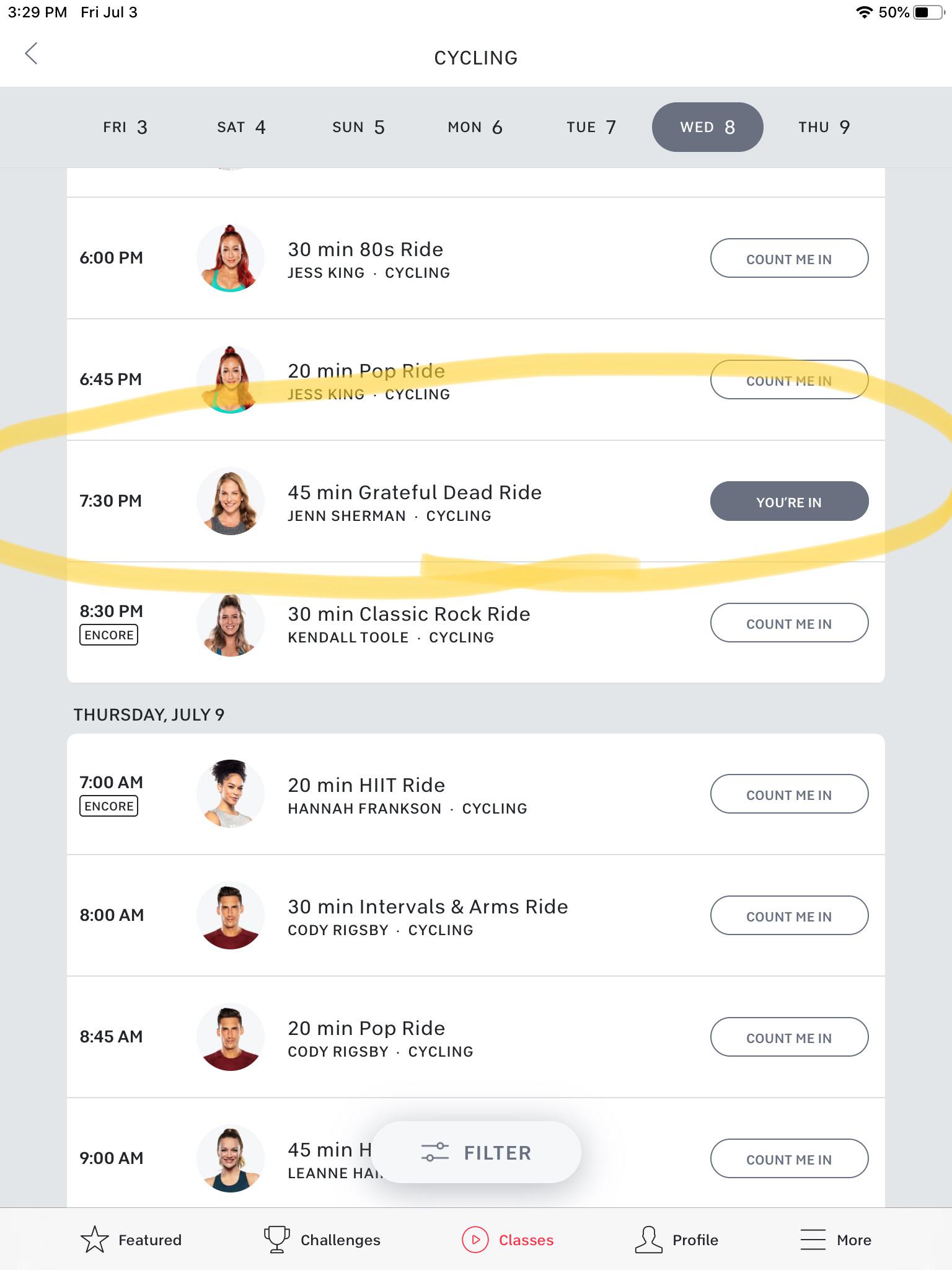 Dead ride on peloton next week. They did a jam band ride a couple weeks