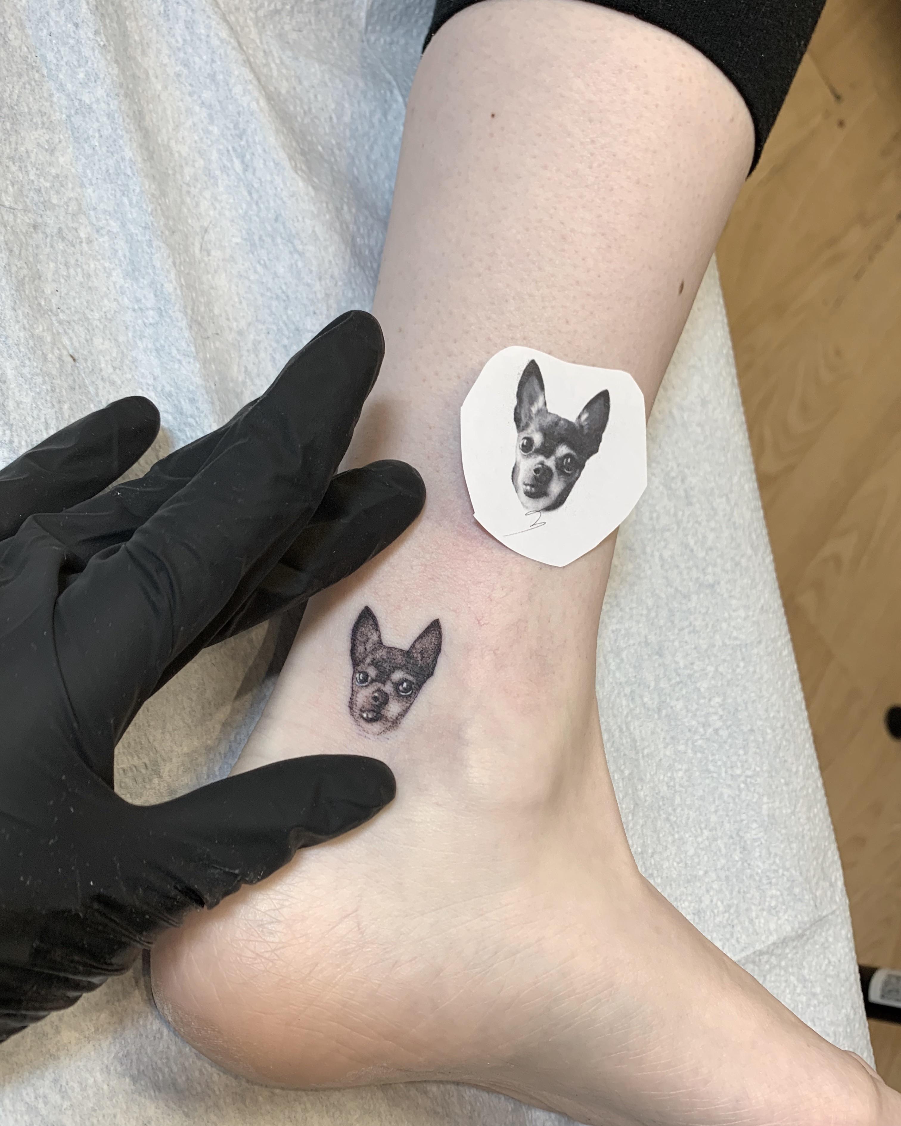 Micro portrait done by Dylan Carr at Art Machine Productions in