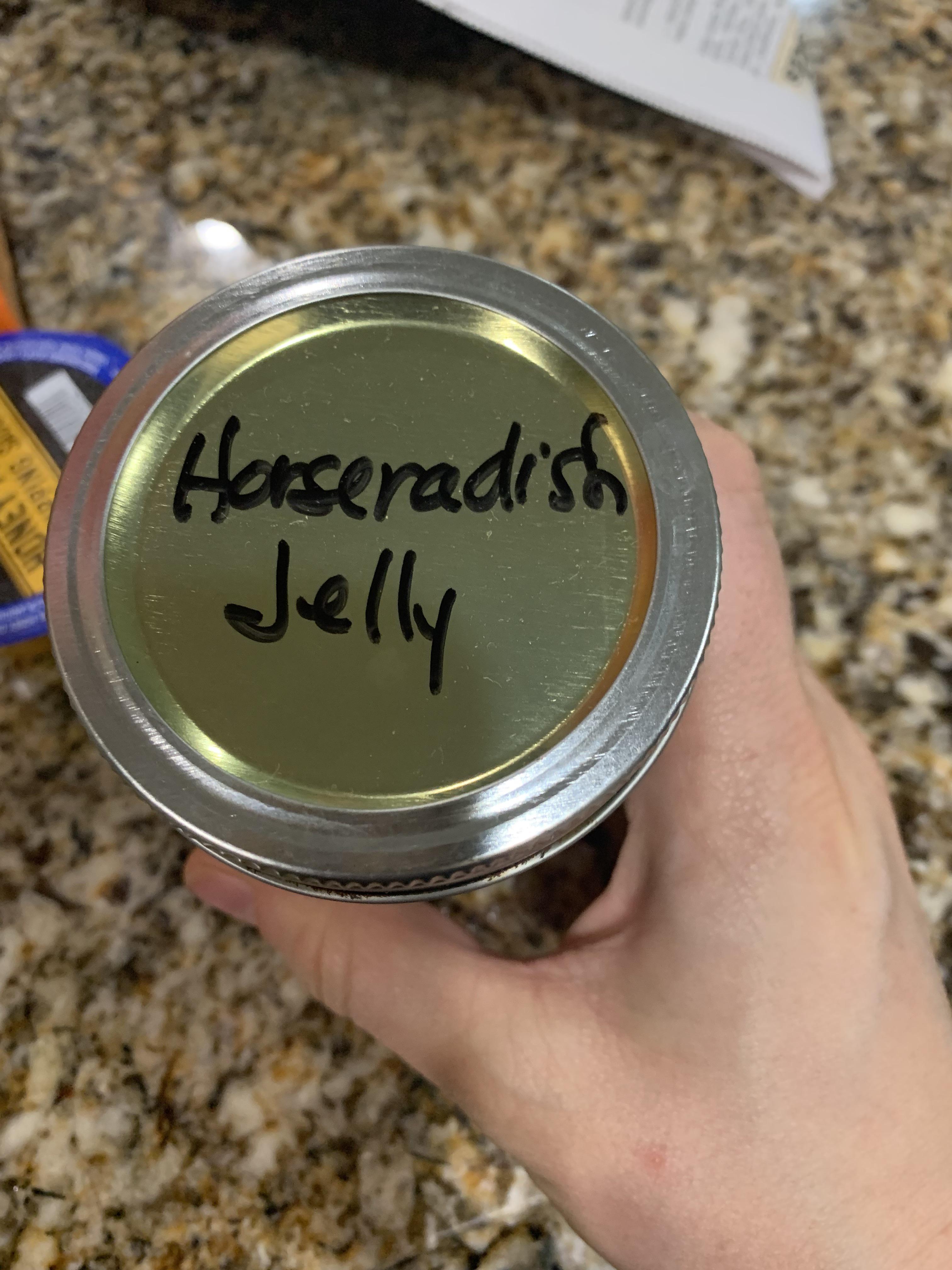 Picked up some horseradish jelly at the farmers market because, whoa