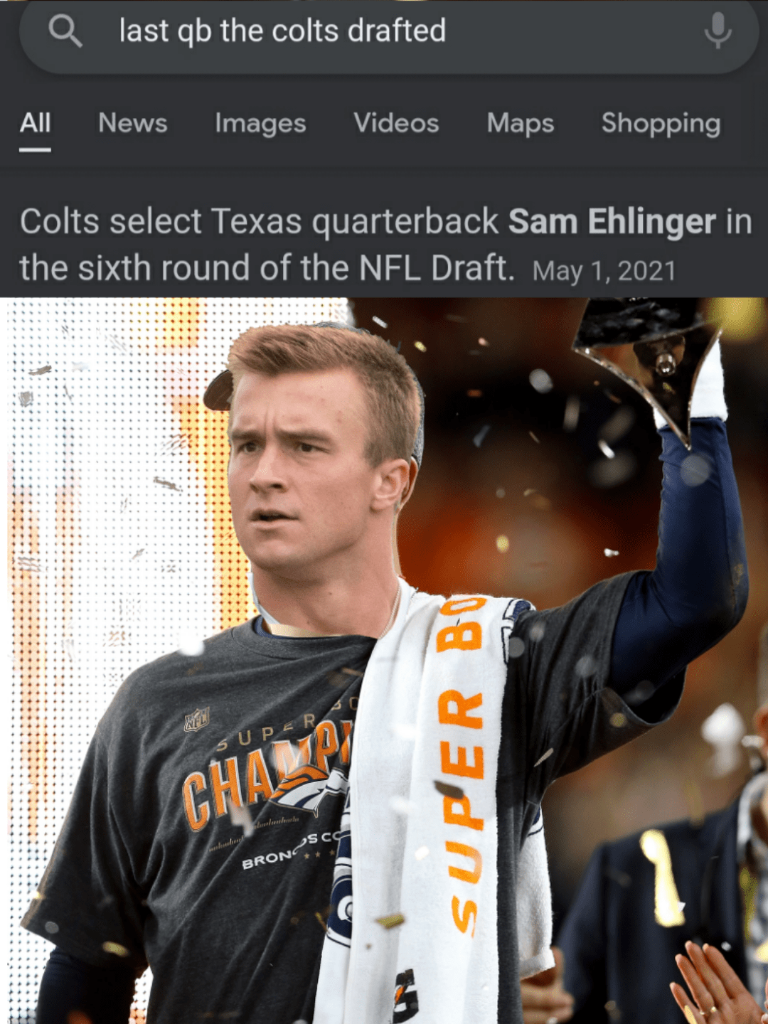 Get somebody the colts drafted it worked the first two times r