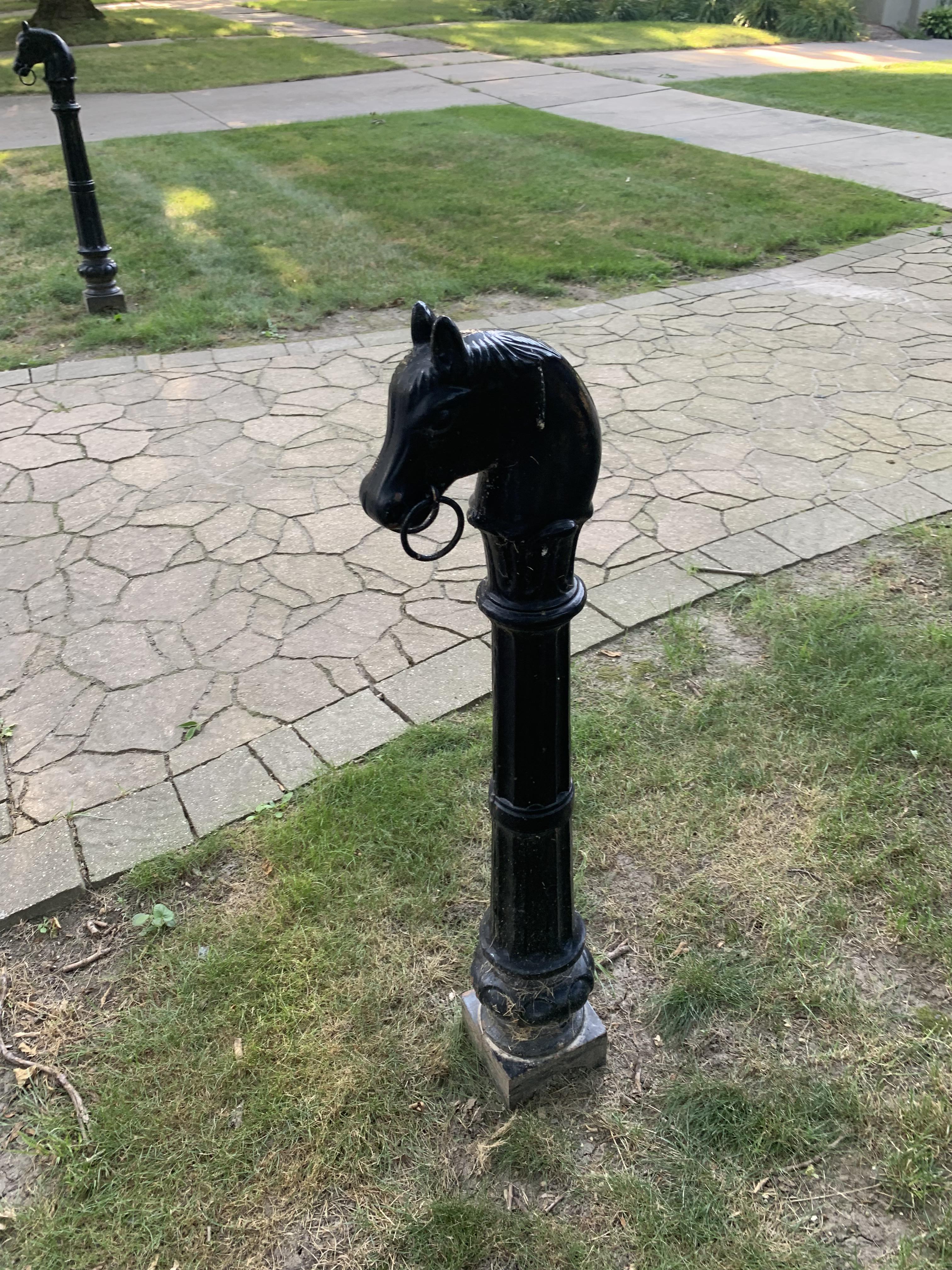 A neighbor of mine has a St. Denis horse hitch in their yard r