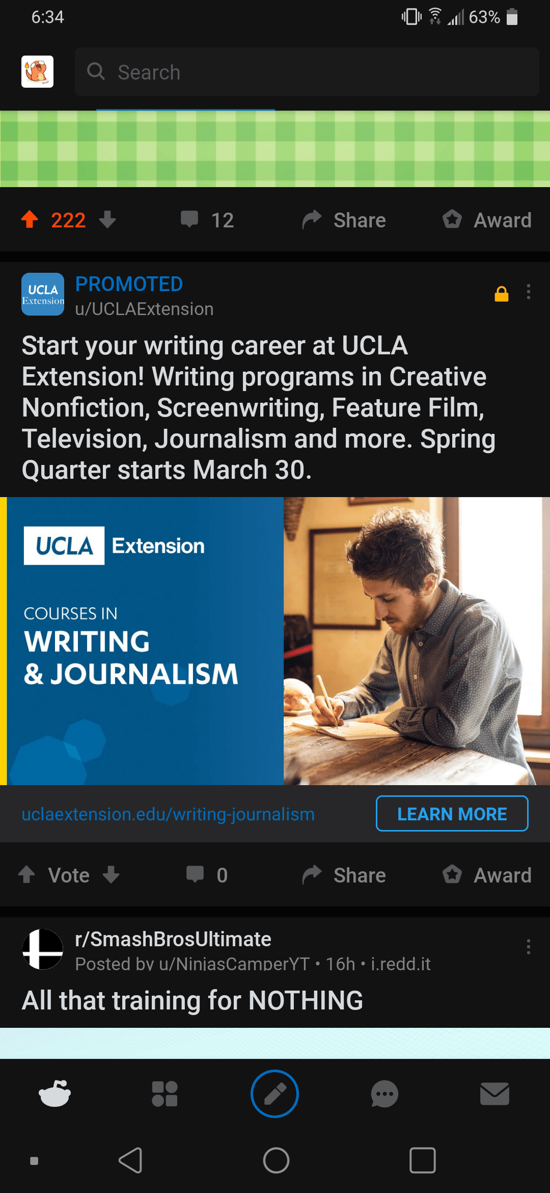 Since When was UCLA known for "Journalism" and "Writing" lul r
