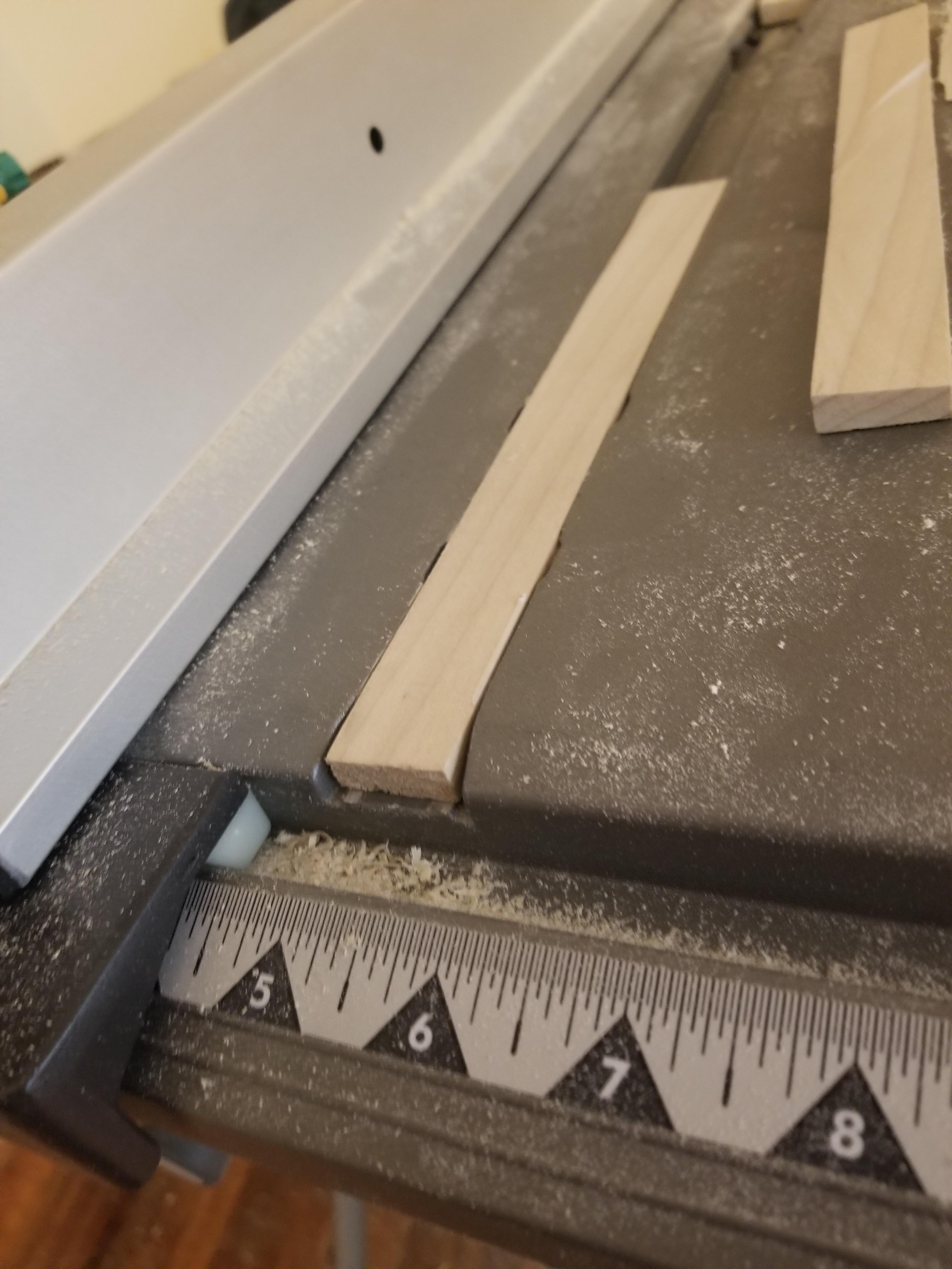 Trying to make a crosscut sled for a cheap ryobi table saw, but the