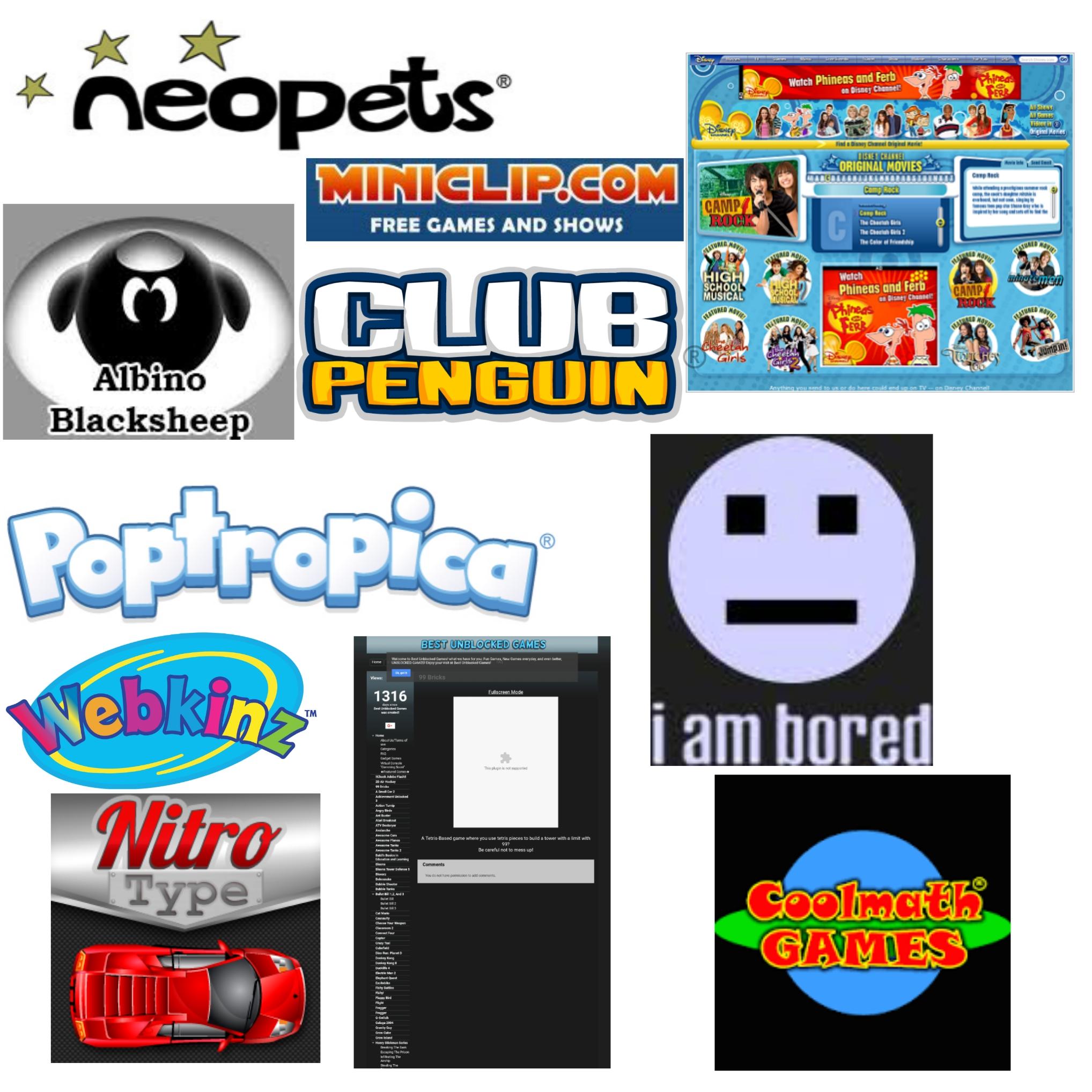Nostalgic online websites you went to at the school computer lab