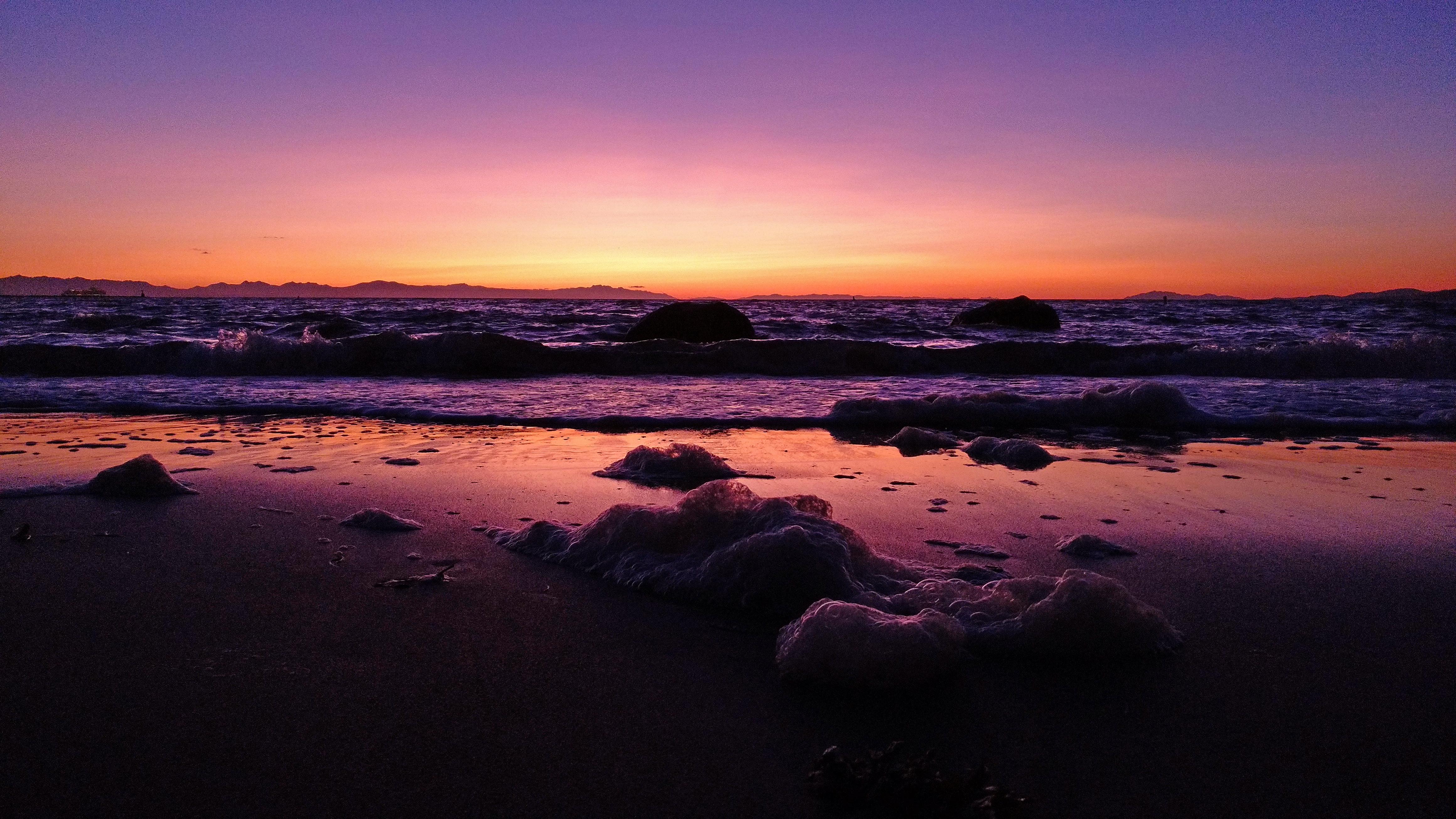 Sunset at Wreck Beach, Vancouver, BC [OC] [4640 x 2610] r/EarthPorn