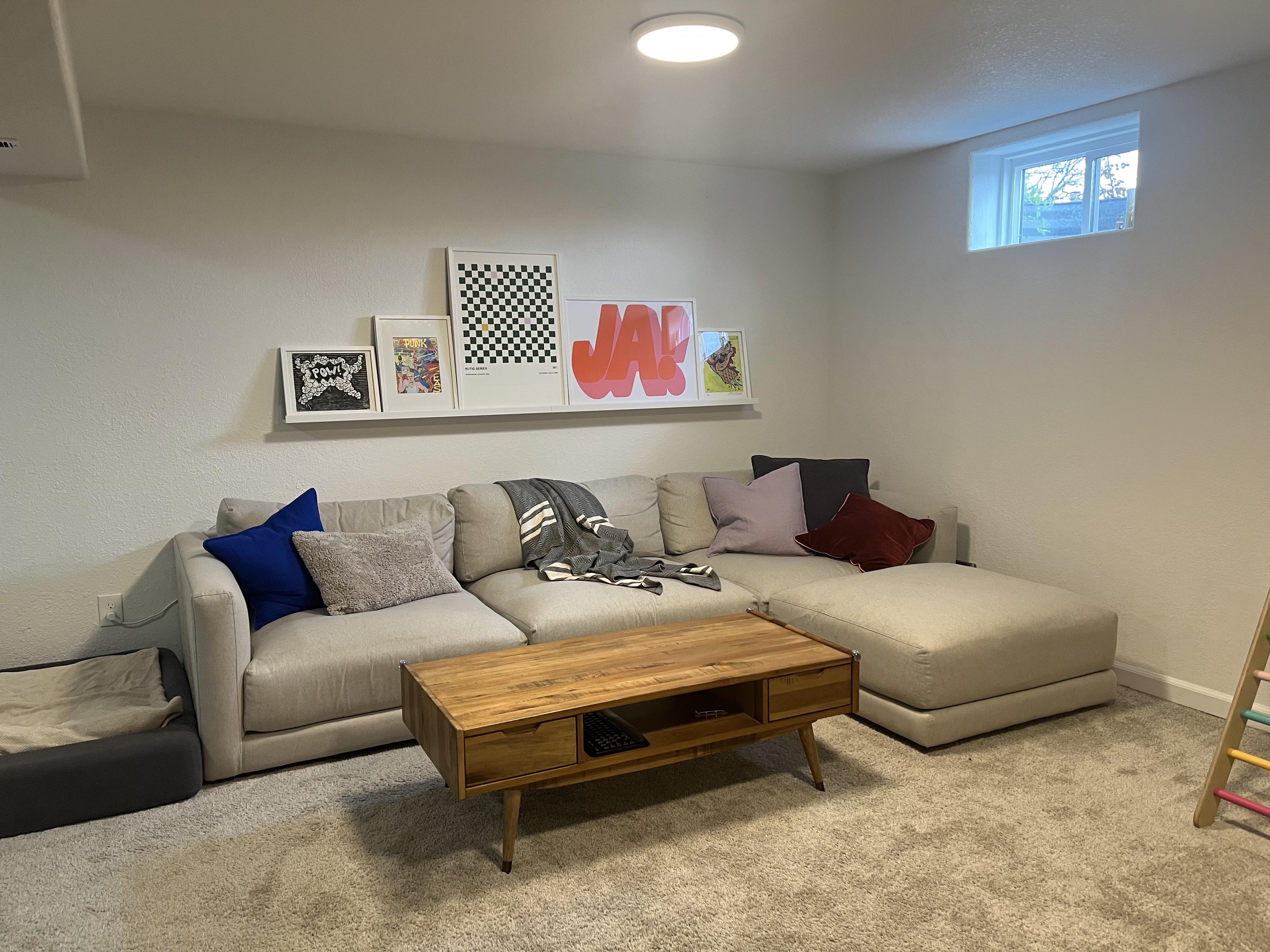 What rug should I get for the family room/play area? (ideally 9x12