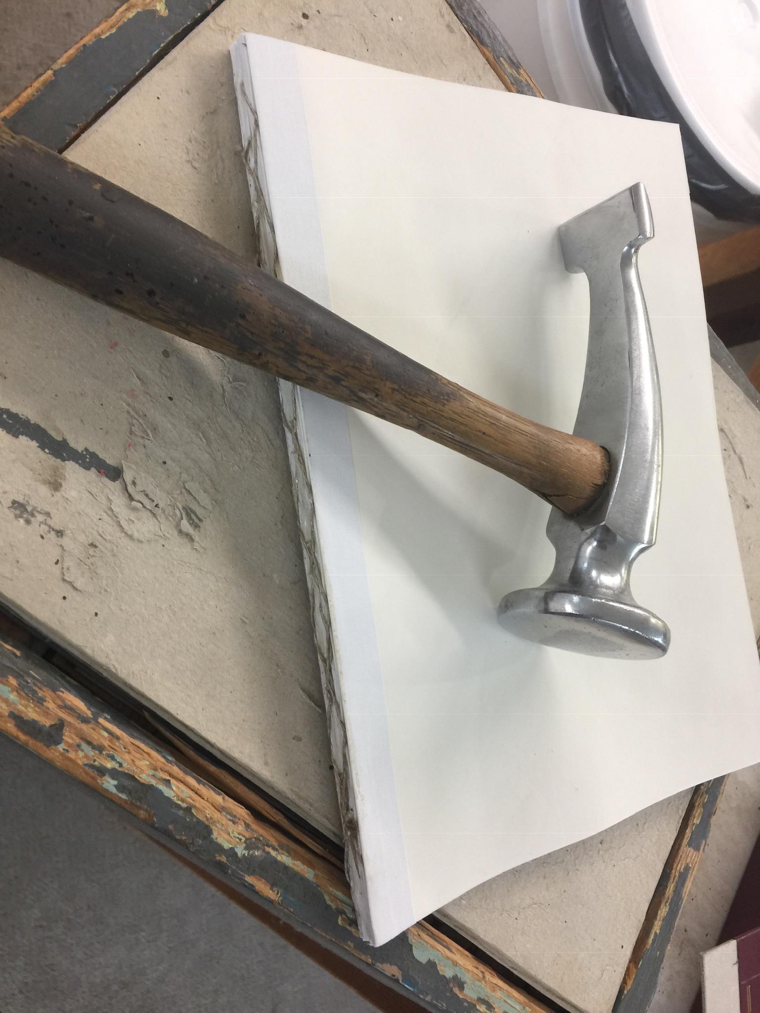 Other hammer post inspired me, this is a bookbinders hammer. We call it