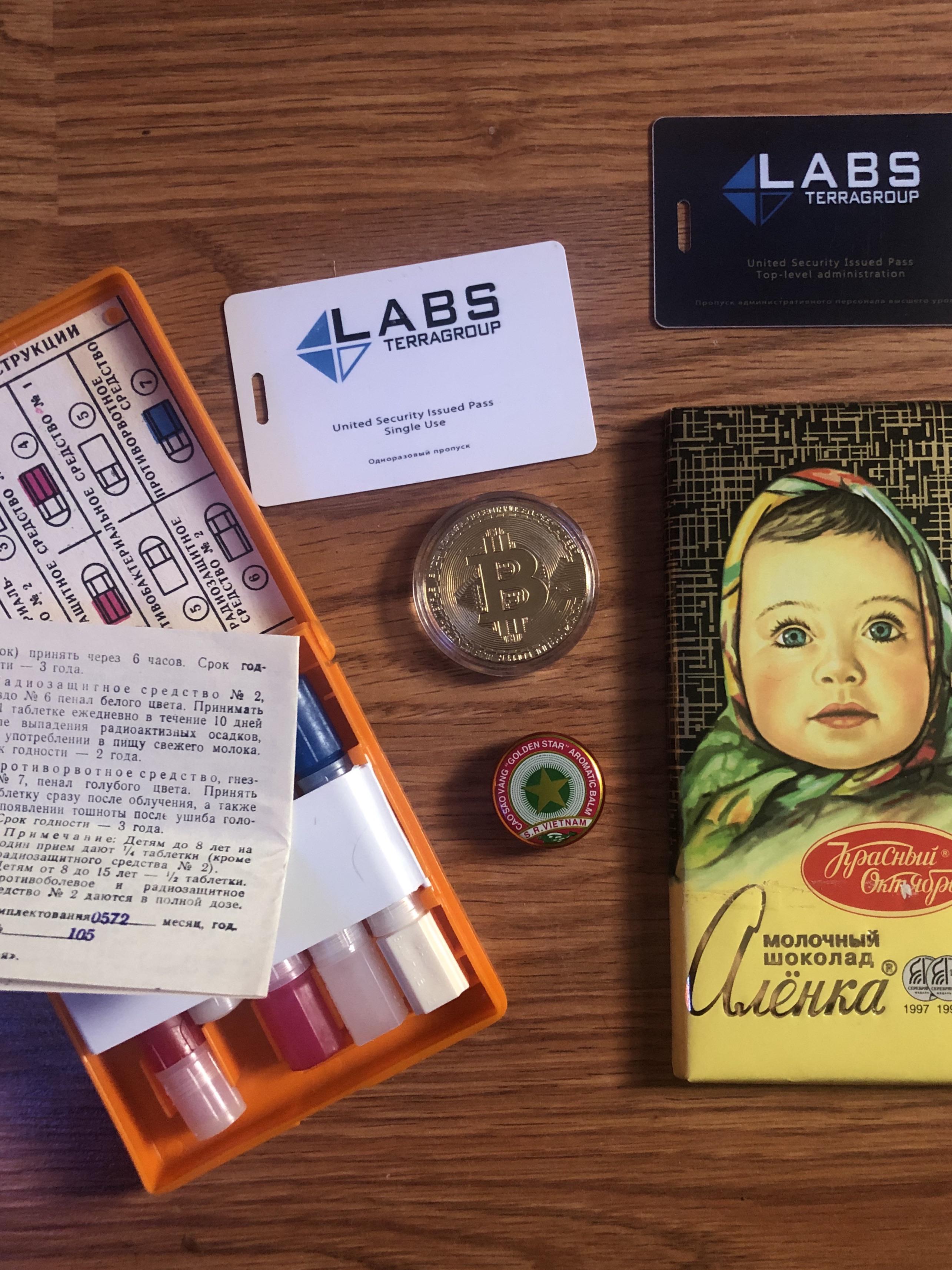 Real Life AI2, Golden Star, Physical Bitcoin, keycards and chocolate