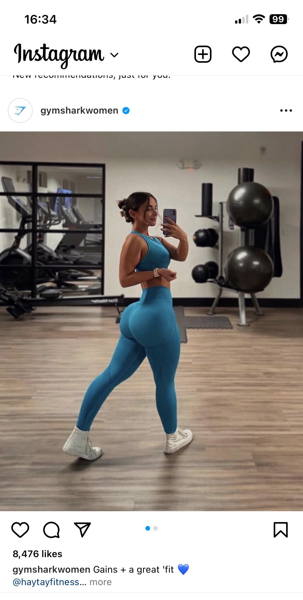 Idk who HayTay fitness is, but gymshark reposted her and I just cannot